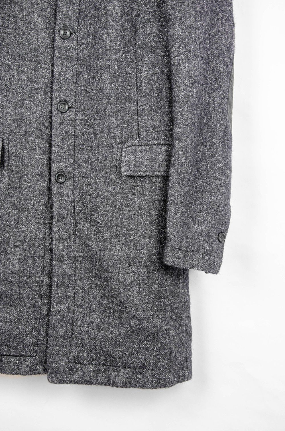hannes roether Hannes Roether Wool Tweed Coat w/ Leather Elbow Patches – S Size US S / EU 44-46 / 1 - 3 Thumbnail