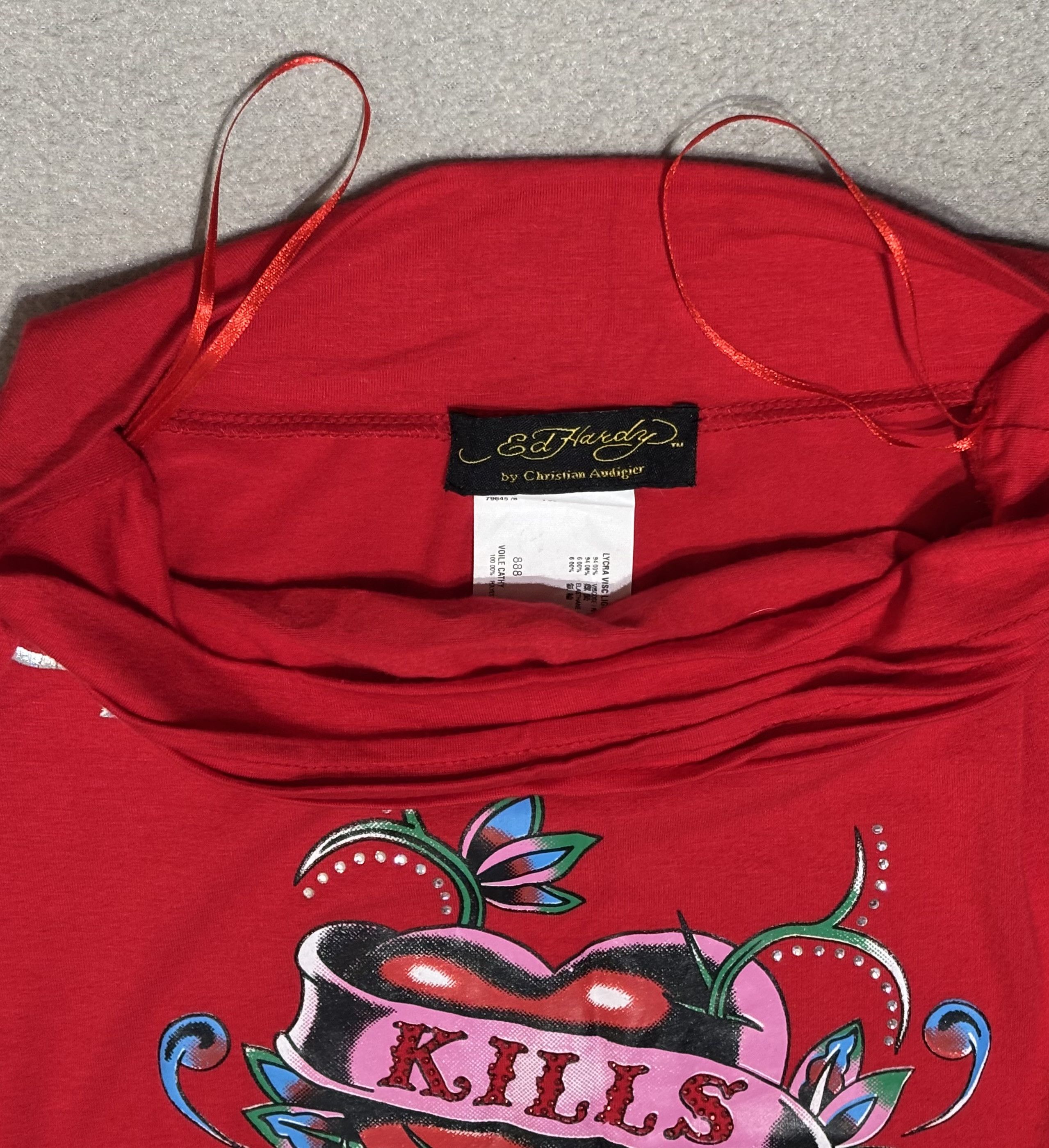 Ed Hardy Ed Hardy Red Tube top Size ONE SIZE - 13 Thumbnail