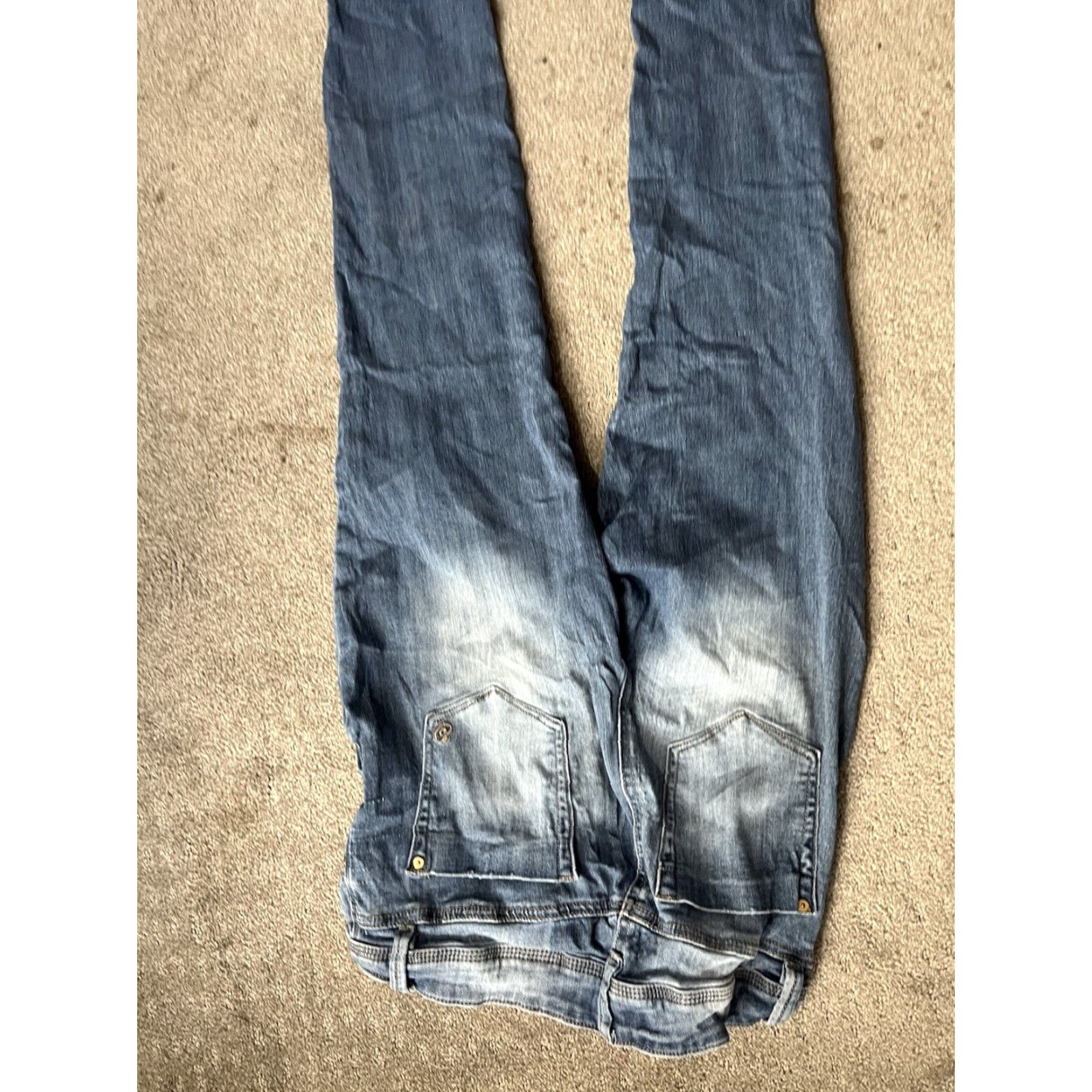 Denime Indigo Rein Jeans Skinny Denim Blue Pockets Size 11 Juniors Women's Regular Size 32" / US 10 / IT 46 - 4 Thumbnail