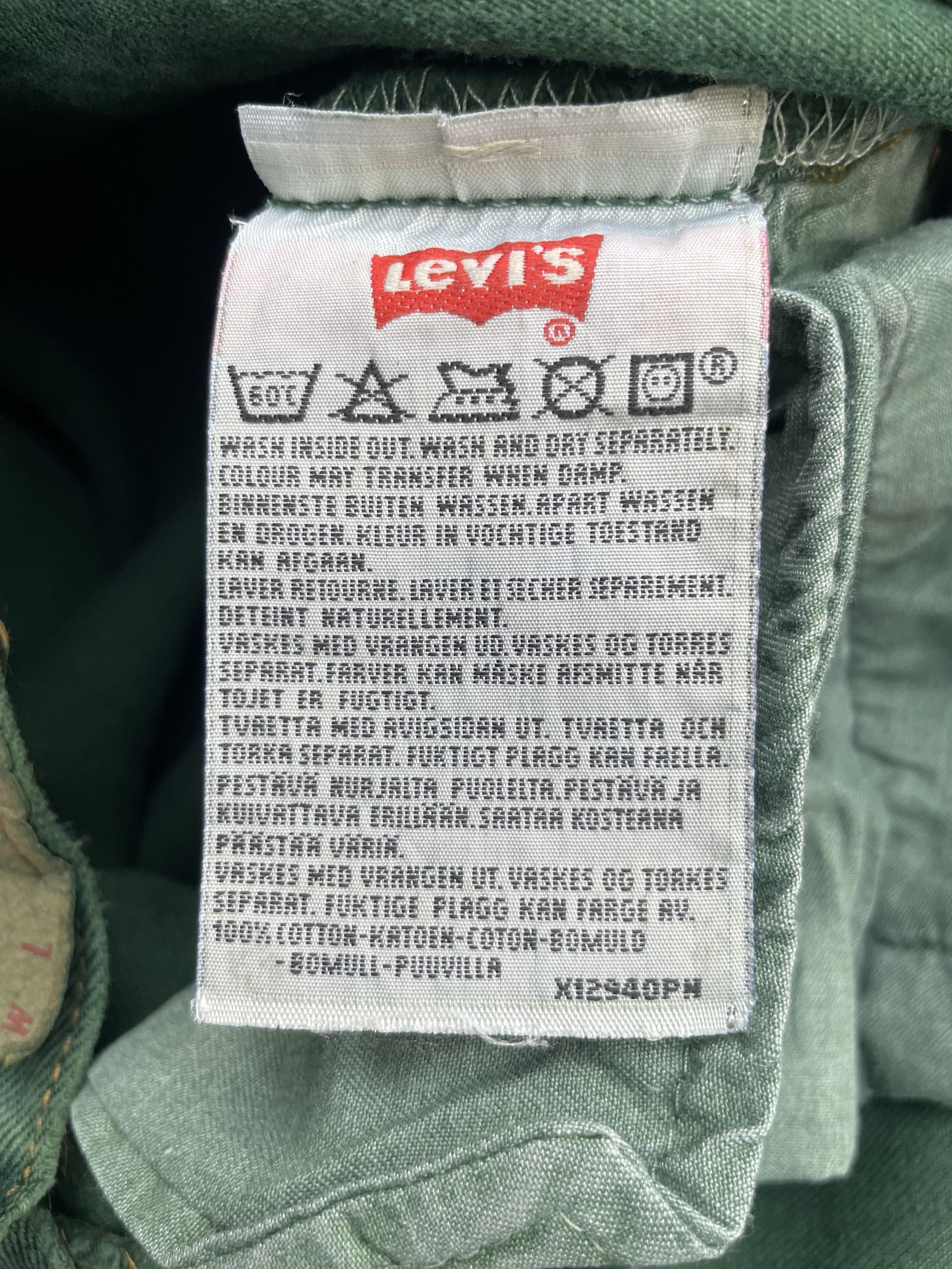 Levi's Vintage Rare 1997 Levis 501 e Made in France Size US 34 / EU 50 - 15 Thumbnail