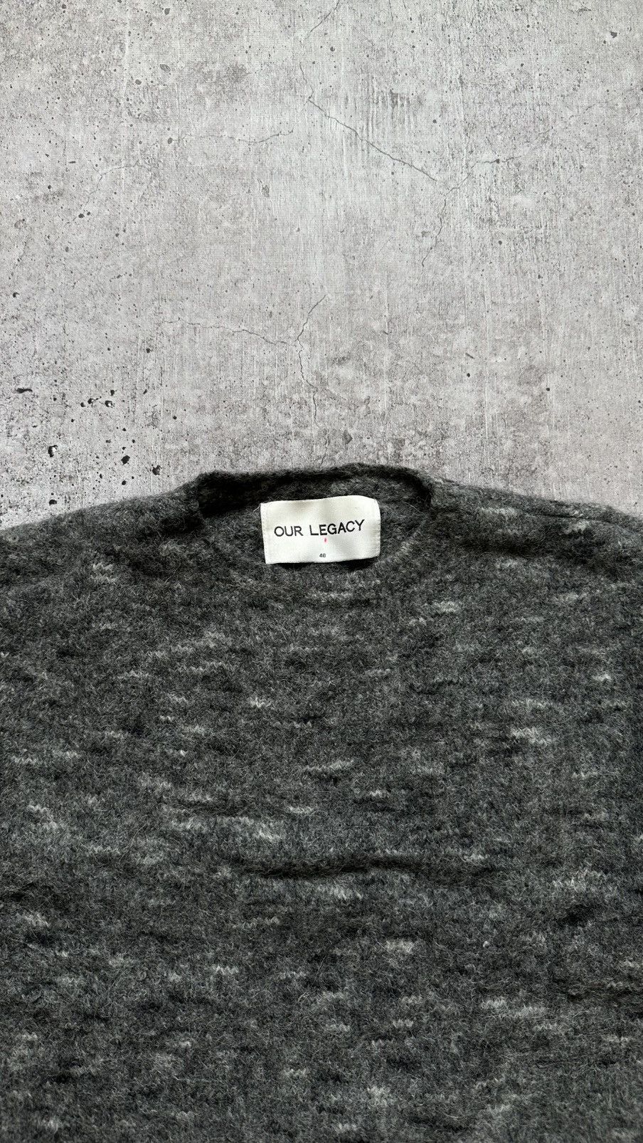 Our Legacy Our Legacy AW15 Alpaca Wool Grey Sweater Size US M / EU 48-50 / 2 - 4 Thumbnail