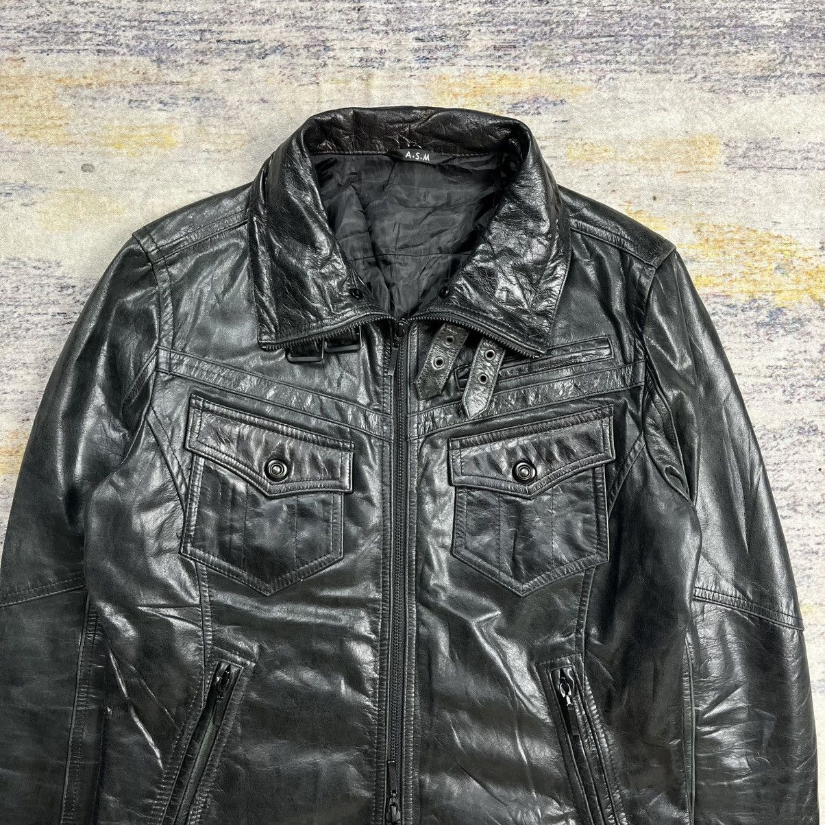 Tornado Mart A.S.M Atelier sab men rider leather jacket vkei style Size US M / EU 48-50 / 2 - 5 Thumbnail