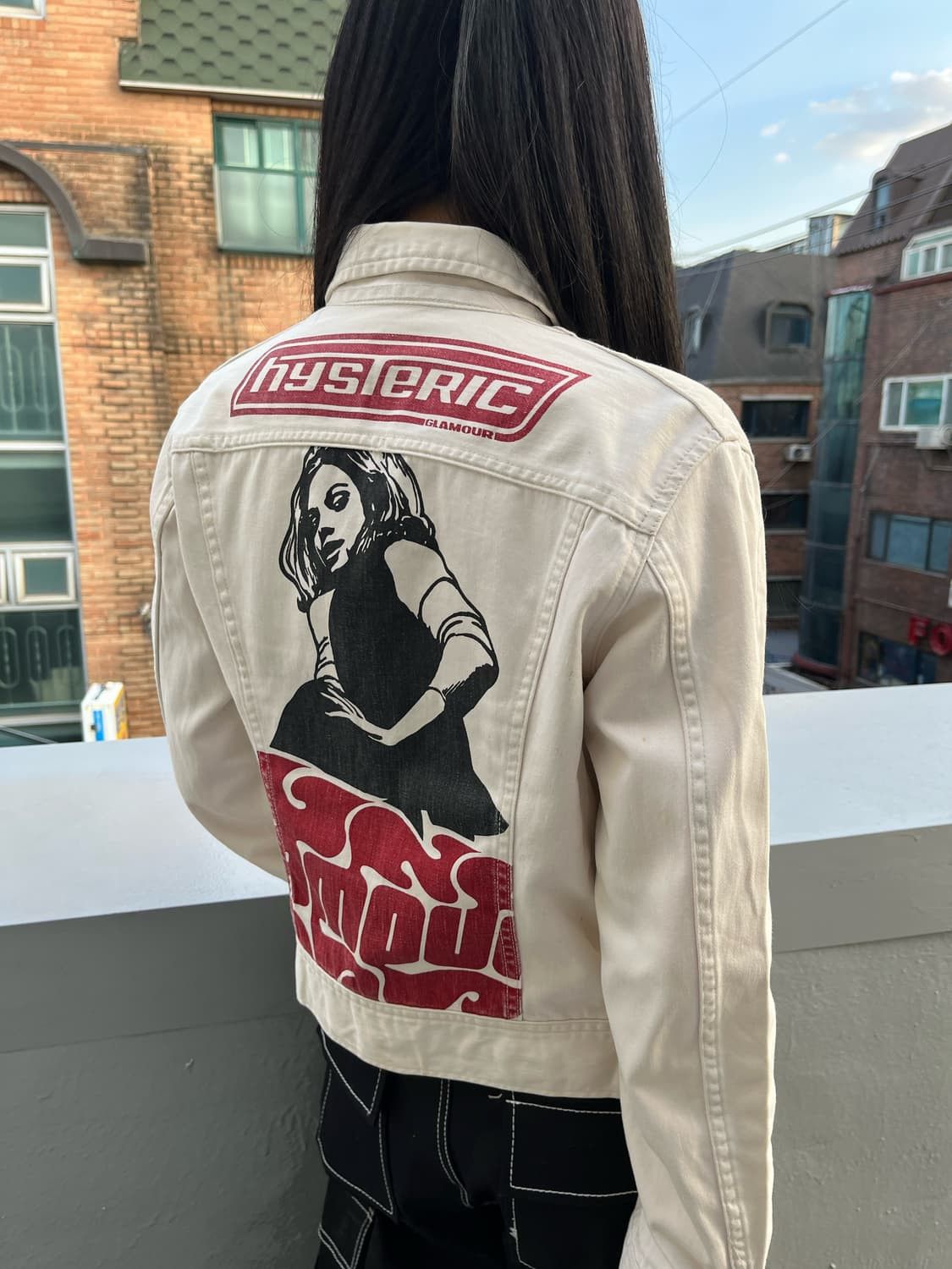 Hysteric Glamour Vintage 90's Hysteric Glamour Rock N Roll Denim Jacket Size US S / EU 44-46 / 1 - 1 Thumbnail