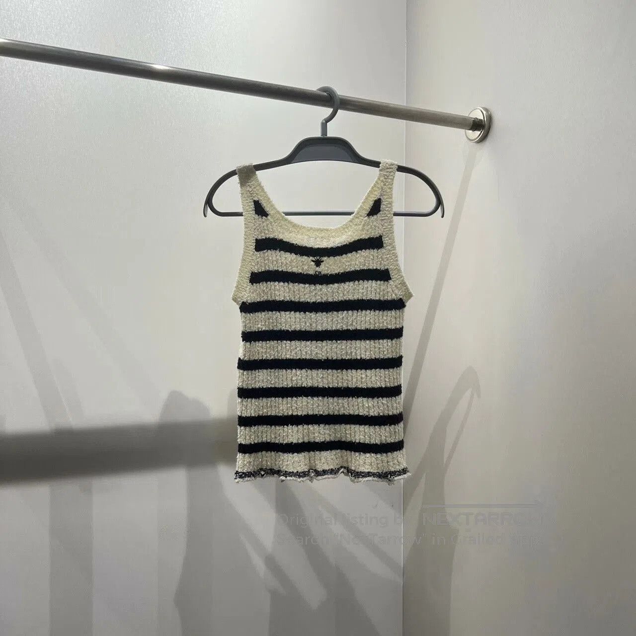 Dior Dior Striped Navy Knit Tank Top. Size US S / EU 44-46 / 1 - 2 Thumbnail