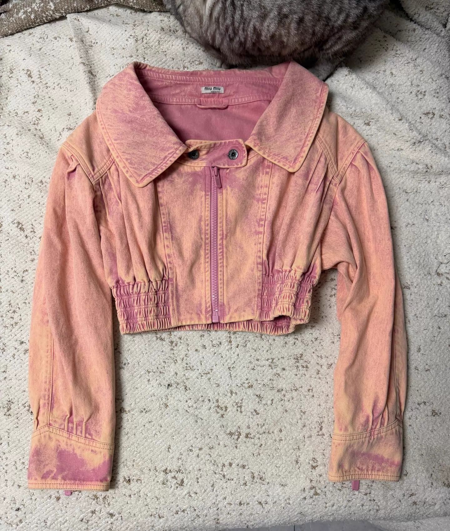 Miu Miu MIU MIU Women's Denim Jacket 36 Size XS / US 0-2 / IT 36-38 - 1 Thumbnail