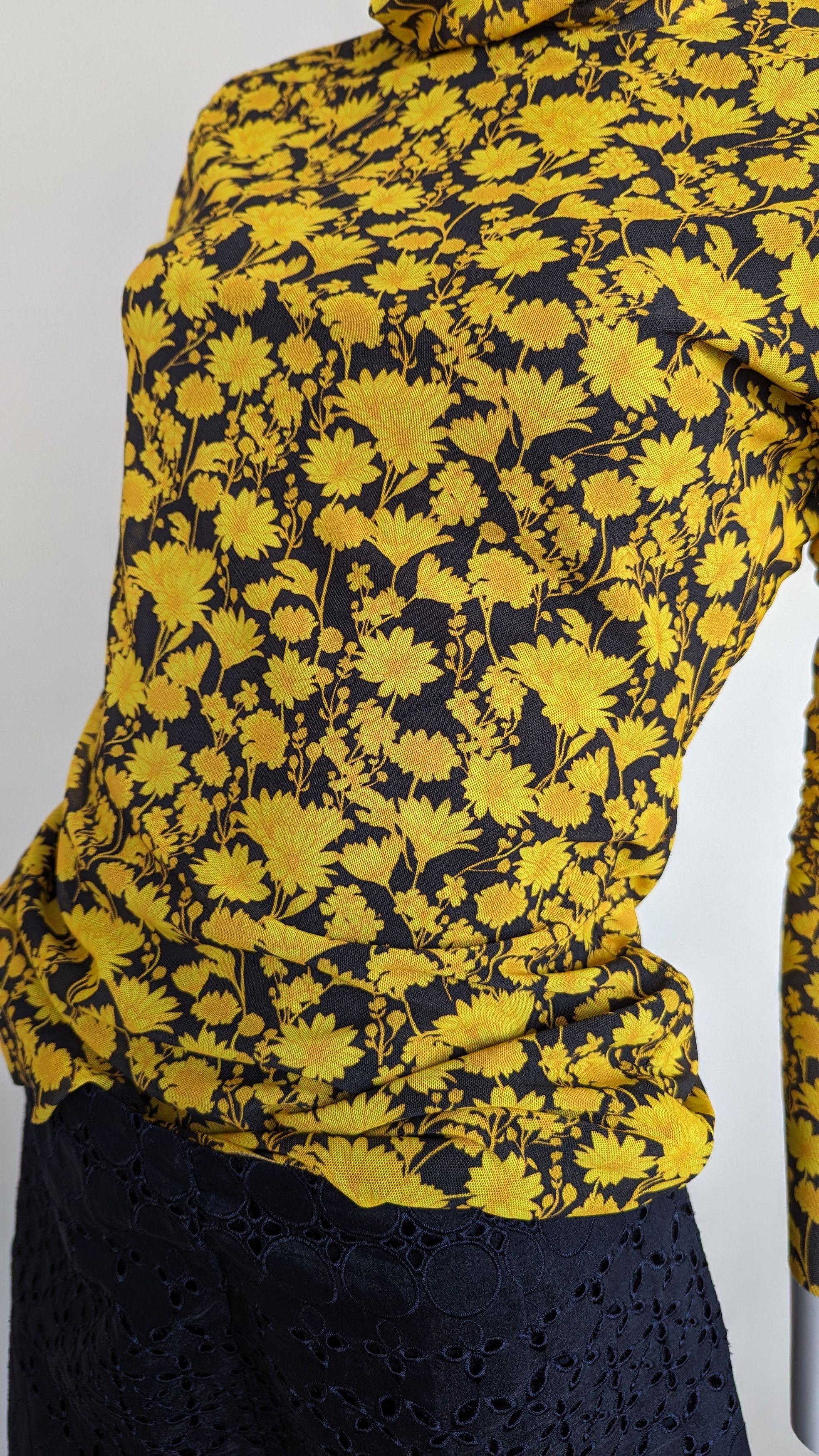 Ganni Rollneck longsleeve, floral print Size M / US 6-8 / IT 42-44 - 3 Thumbnail