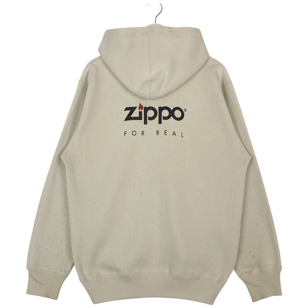 Vintage Vintage Zippo Hoodie Full Zip Sweater White Pullover Size L Size US L / EU 52-54 / 3 - 5 Thumbnail