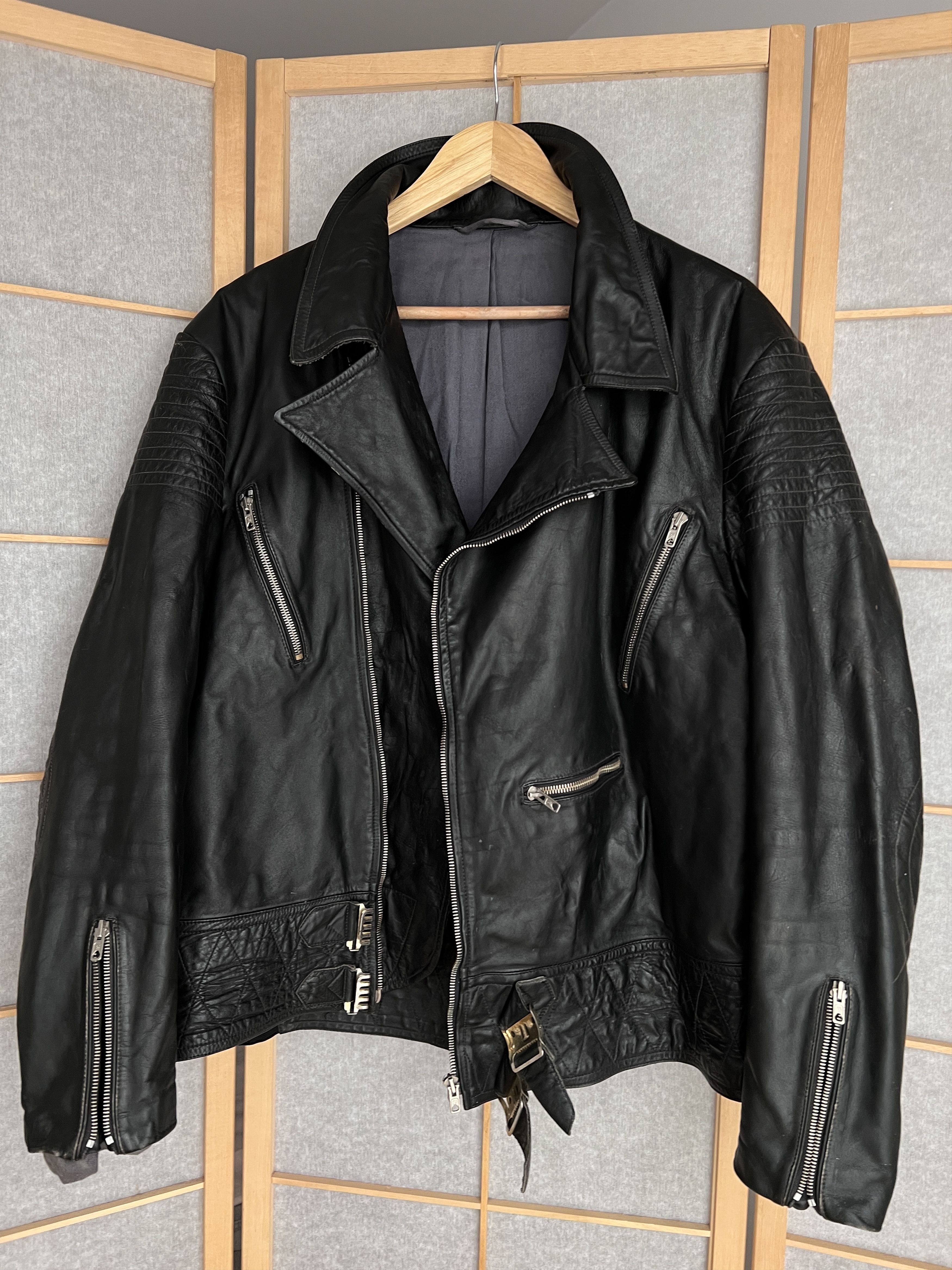 If Six Was Nine 14th Addiction balenciaga style leather jacket biker bomber Size US L / EU 52-54 / 3 - 9 Thumbnail