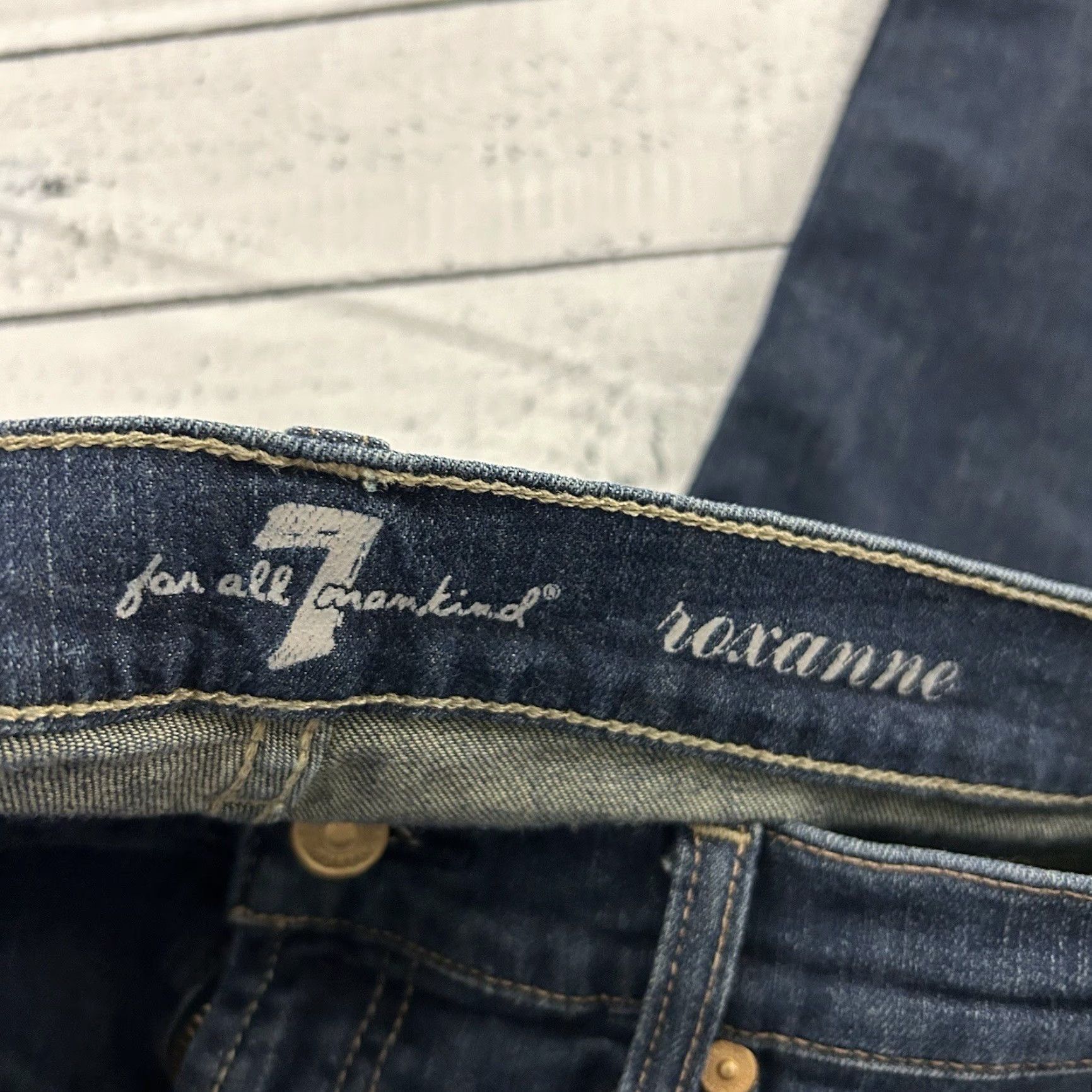 7 For All Mankind 7 For All Mankind Roxanne Skinny Jeans Women Blue Medium 27 Size 32" / US 10 / IT 46 - 3 Thumbnail