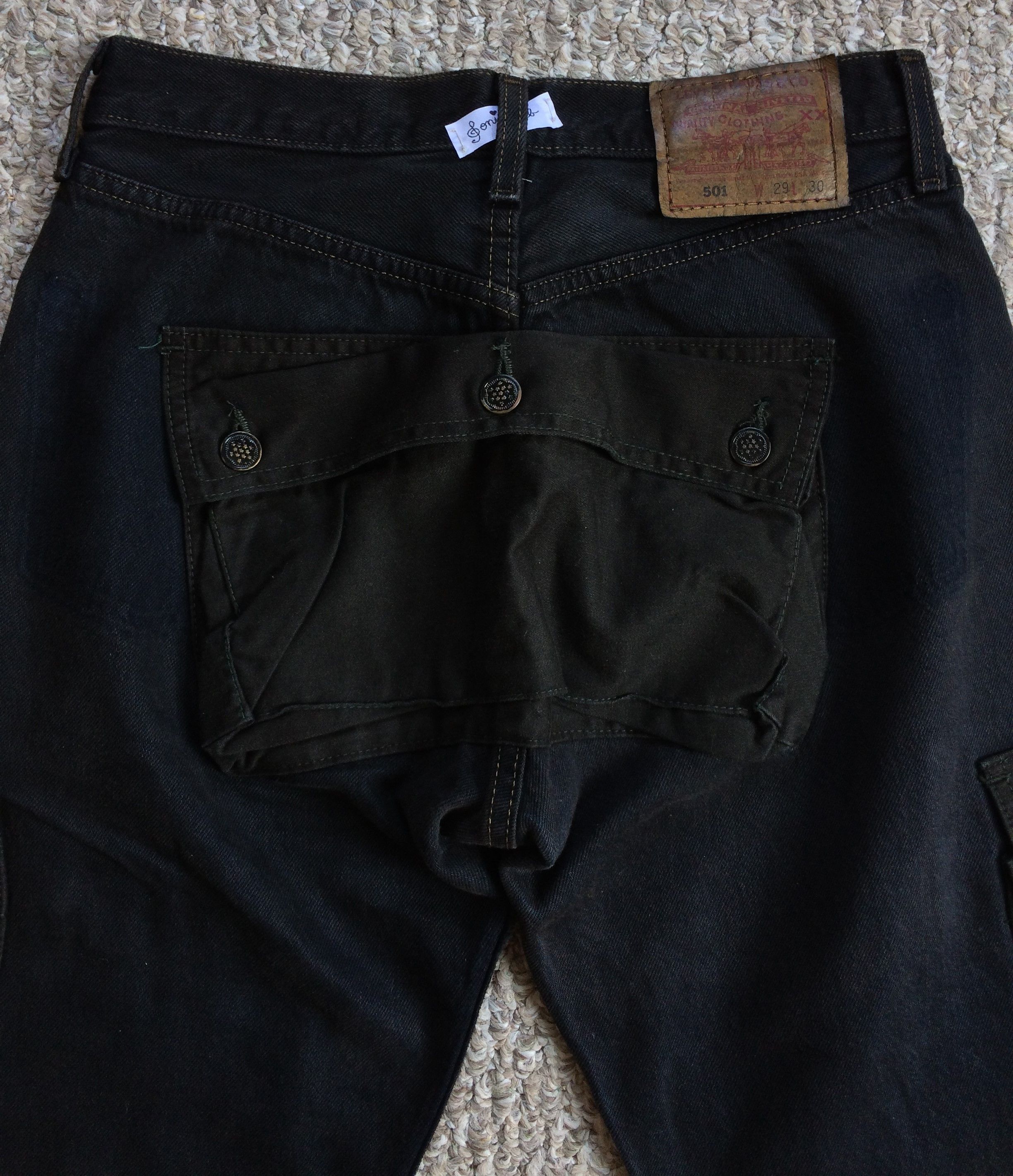 Levi's Sonic Lab Rebuild Hybrid Cargo Denim Size US 28 / EU 44 - 2 Thumbnail