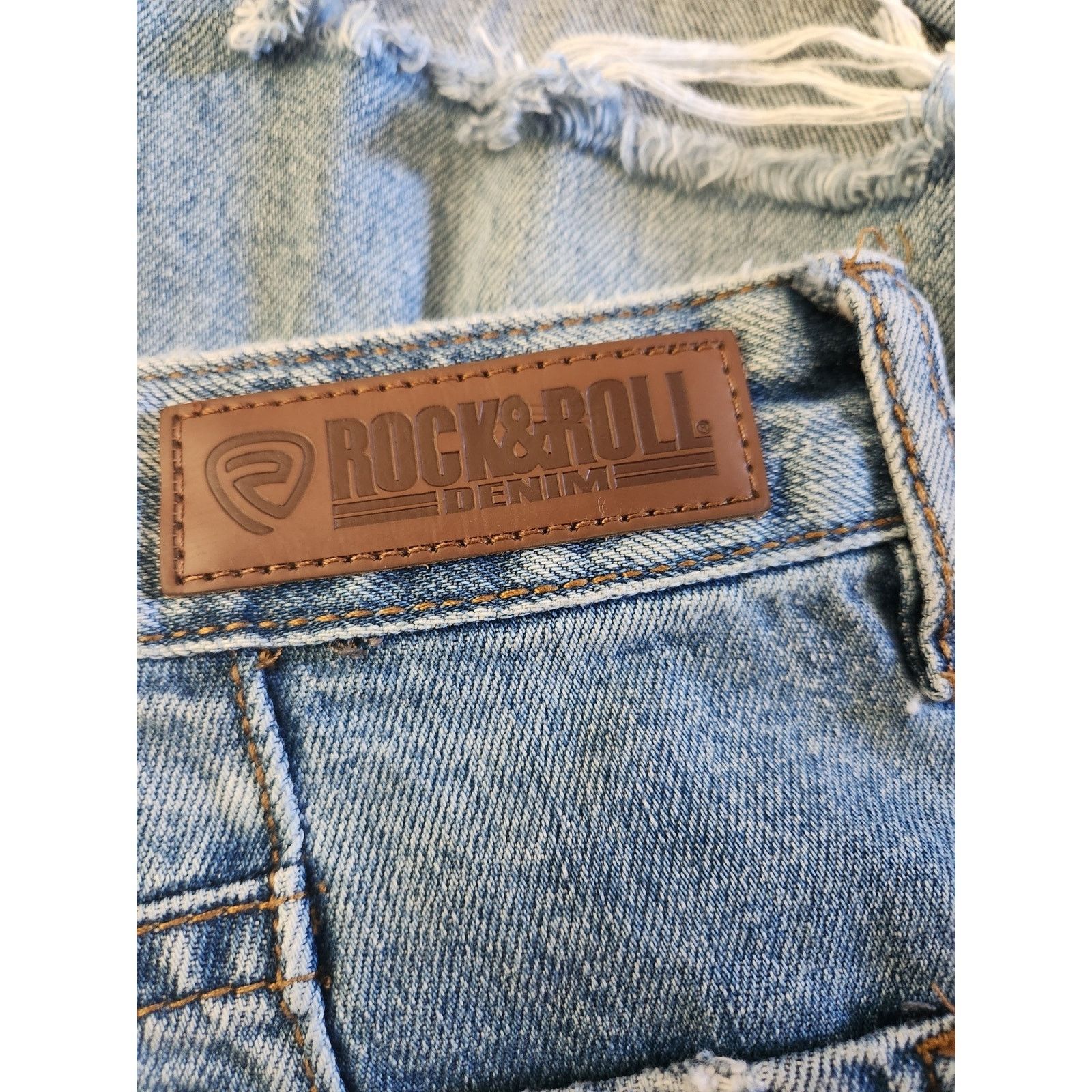 Other Rock & Roll Denim High Raised Straight Cropped Jeans W29 L27 Size 29" - 7 Thumbnail