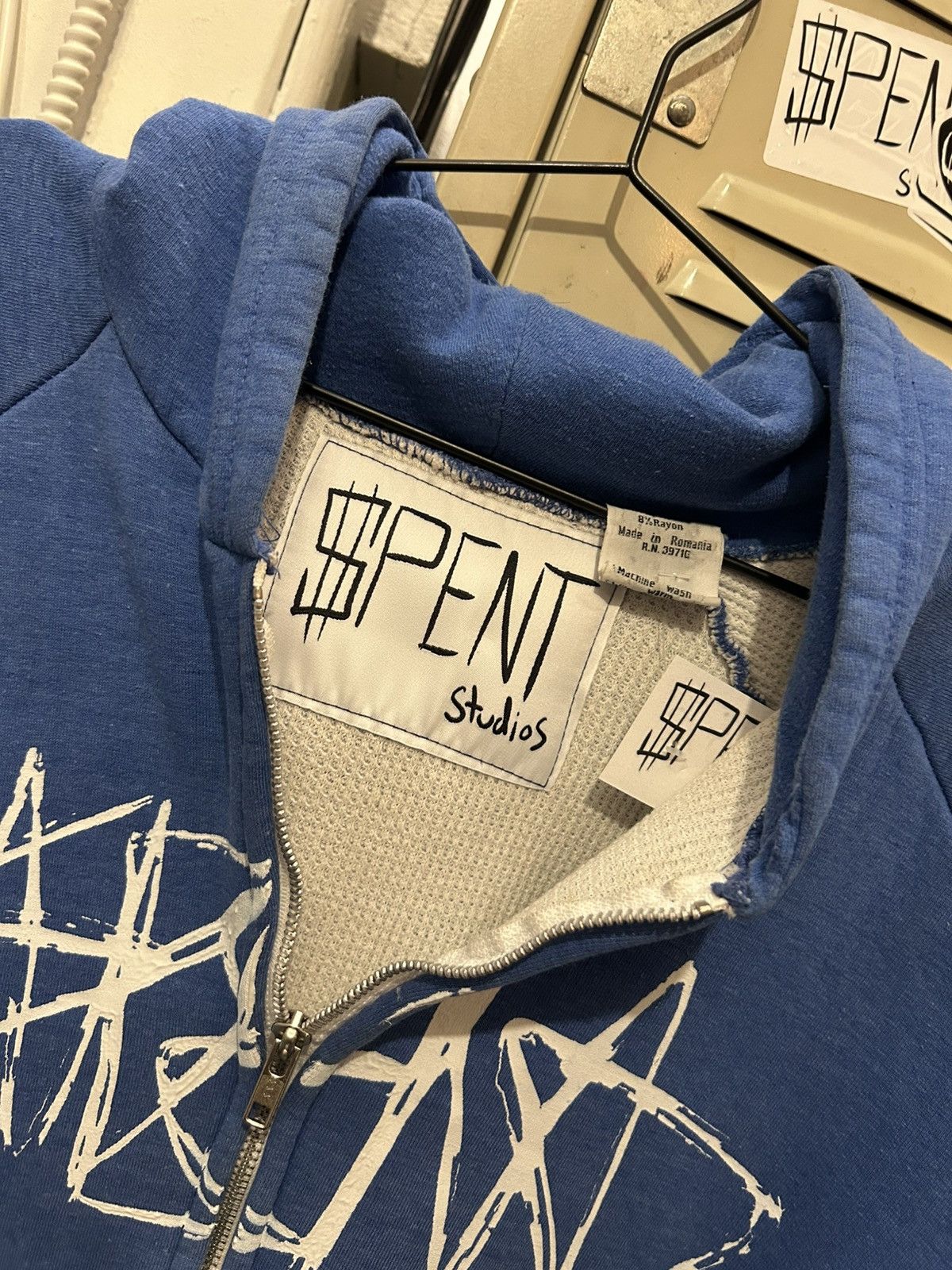 Other Blue Thermal Lined $pent zip up hoodie Size US M / EU 48-50 / 2 - 3 Thumbnail