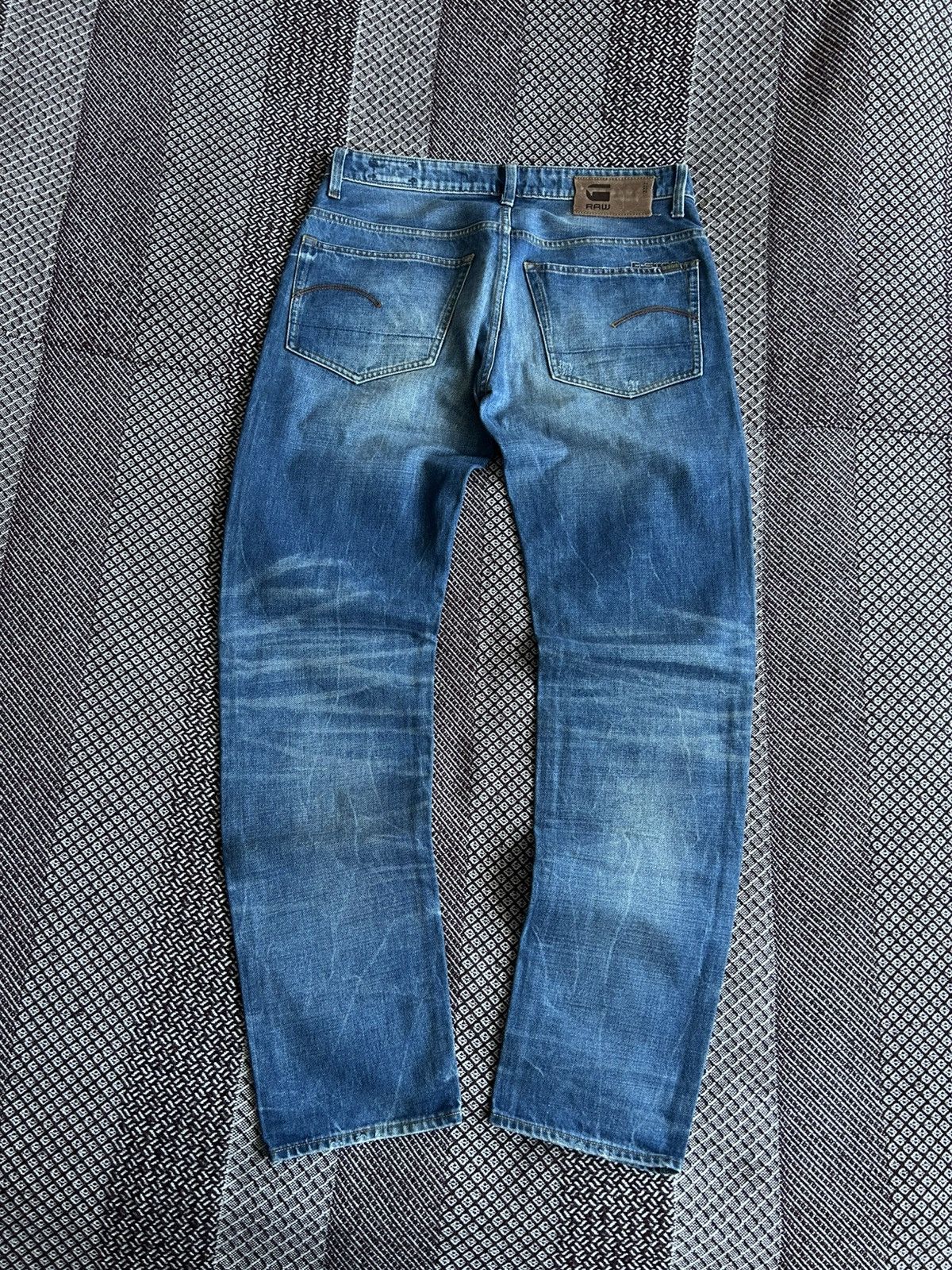 G-Star G-Star Raw 3301 Low Tapered Wash Faded Jeans Men Size 32/34 Size US 32 / EU 48 - 1 Thumbnail