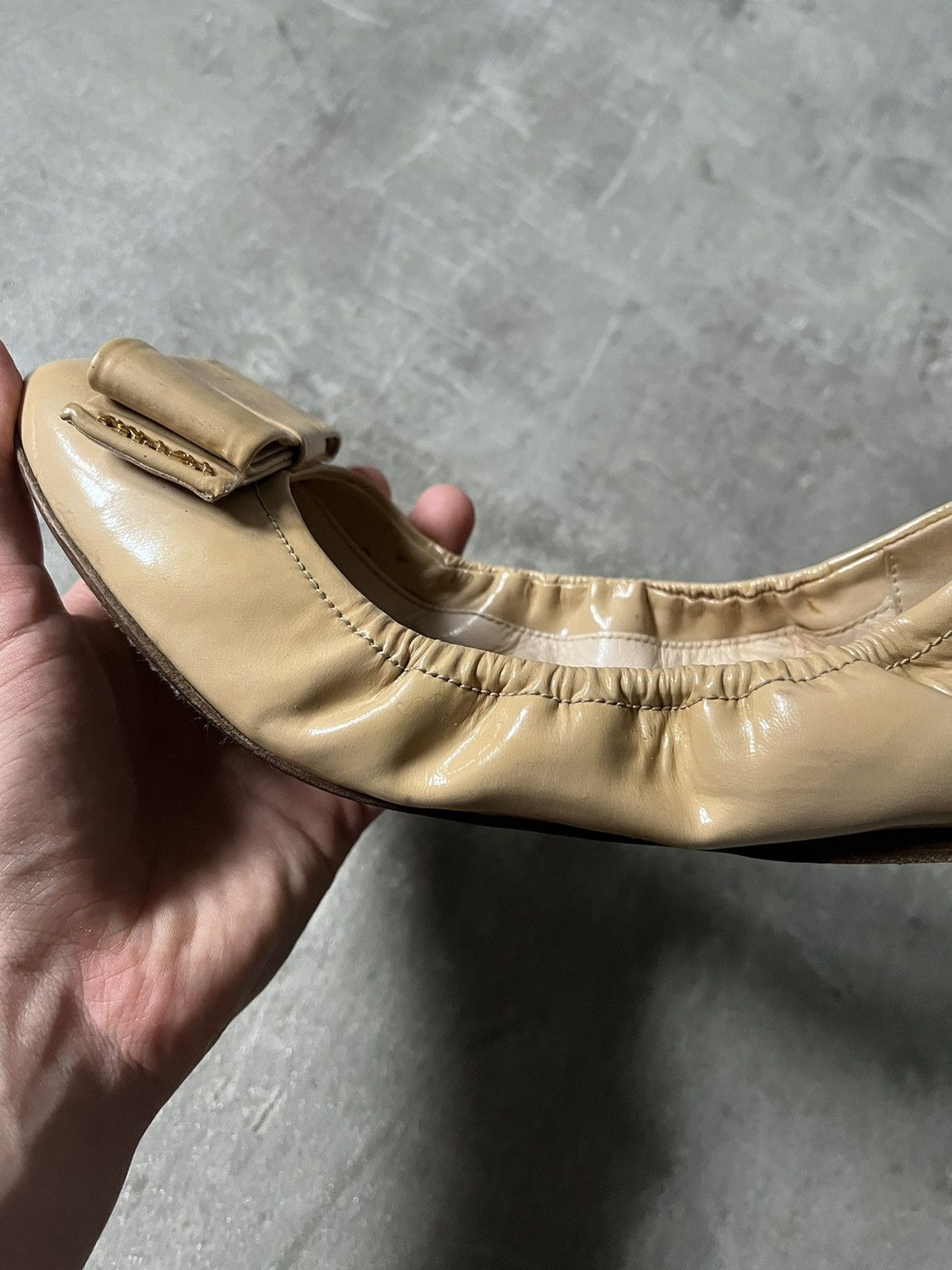 Prada Prada ballet yellow cream vintage women shoes Size US 9.5 / IT 39.5 - 18 Thumbnail