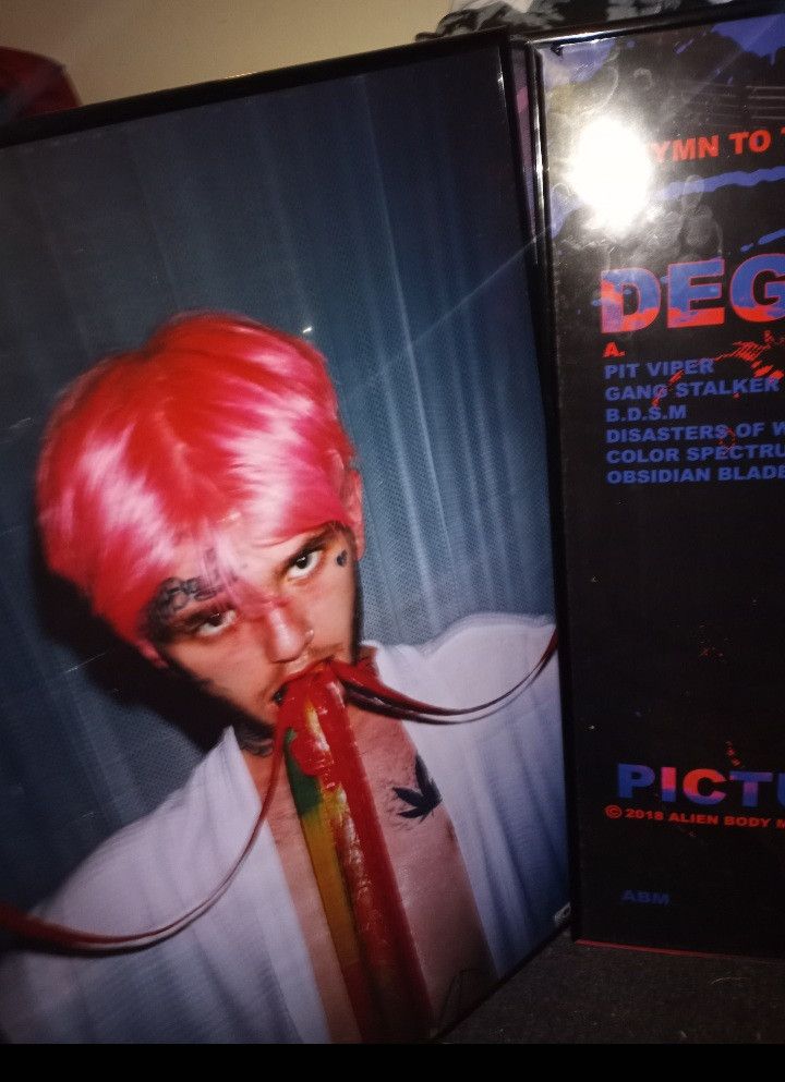 Fuck The Population Lil peep × Pretty Puke poster/24×36 Size ONE SIZE - 4 Thumbnail