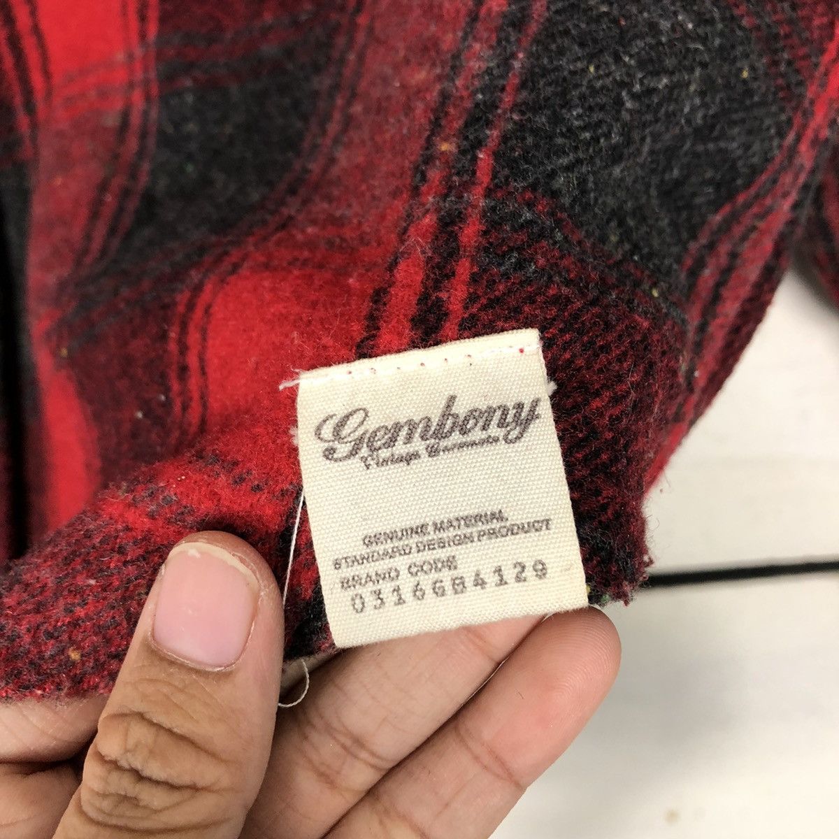 Flannel × Japanese Brand × Vintage 📌Vintage Wool Shirt Jacket Tartan Gembony Issey Miyake Size US L / EU 52-54 / 3 - 18 Thumbnail