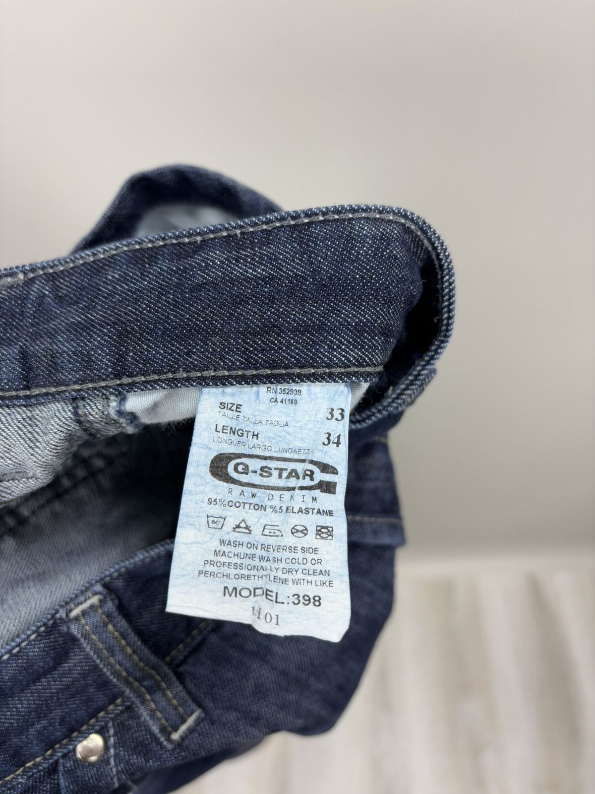 G-Star Mens jeans G Star Raw Size 33x34 Color Blue Size US 33 - 14 Thumbnail
