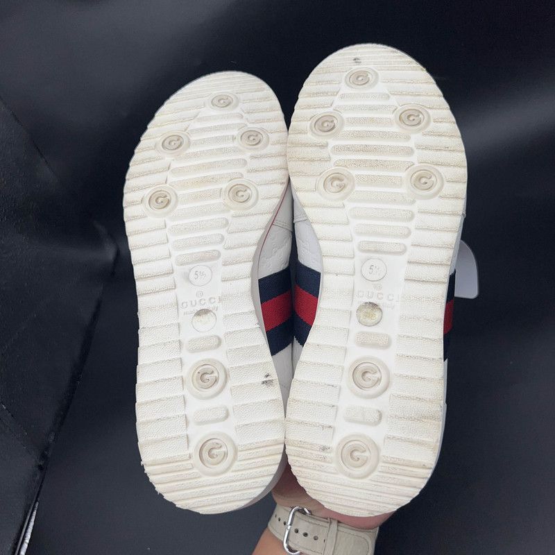 Gucci Gucci White GG Canvas Lace-up Sneakers - Size US 9 / EU 42 - 4 Thumbnail