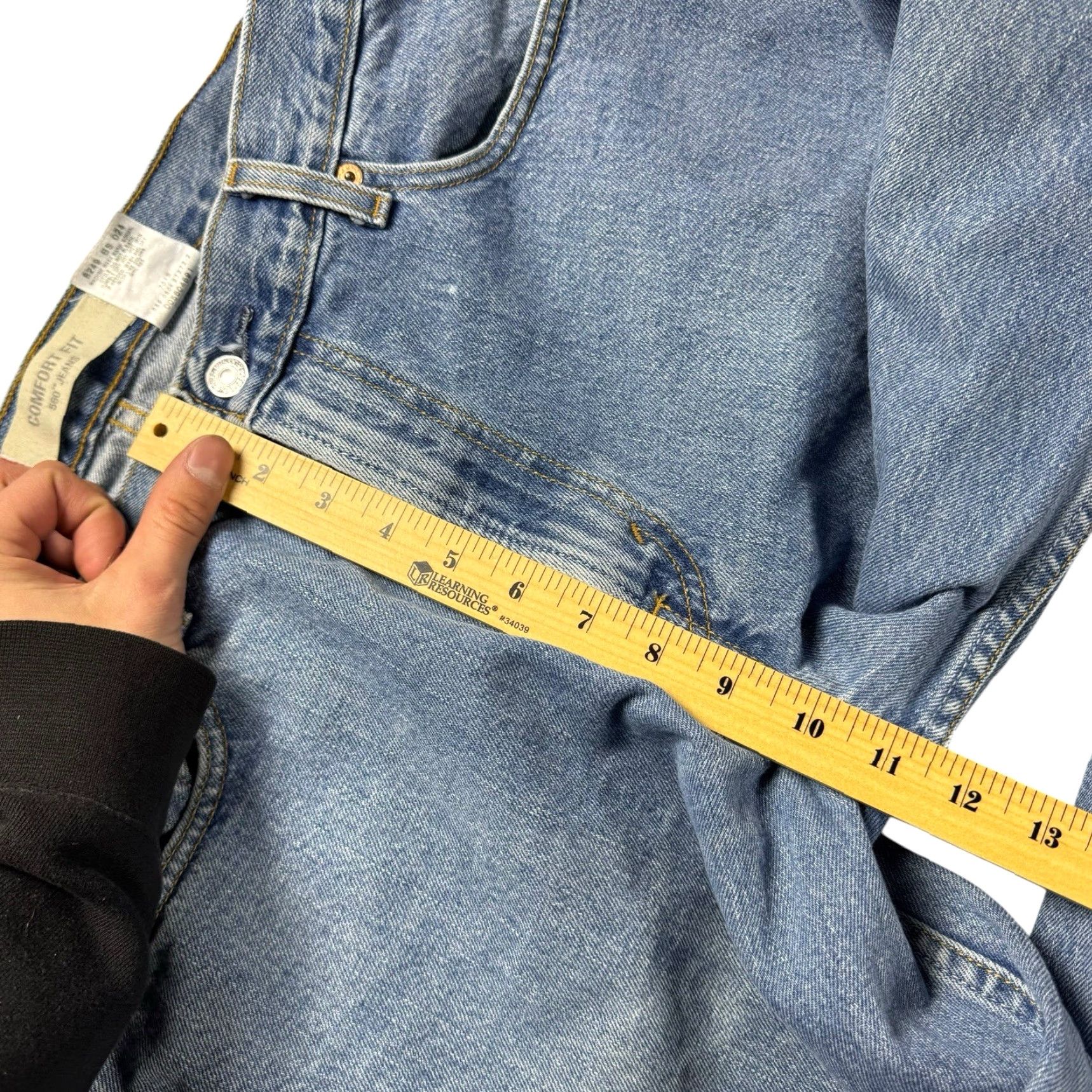Levi's VINTAGE Levi's 560 Jeans Men 34x30 Comfort Loose Tapered Distressed Baggy 90s Grunge USA Denim Cotton Blue Regular Jeans Mens Size US 34 / EU 50 - 6 Thumbnail