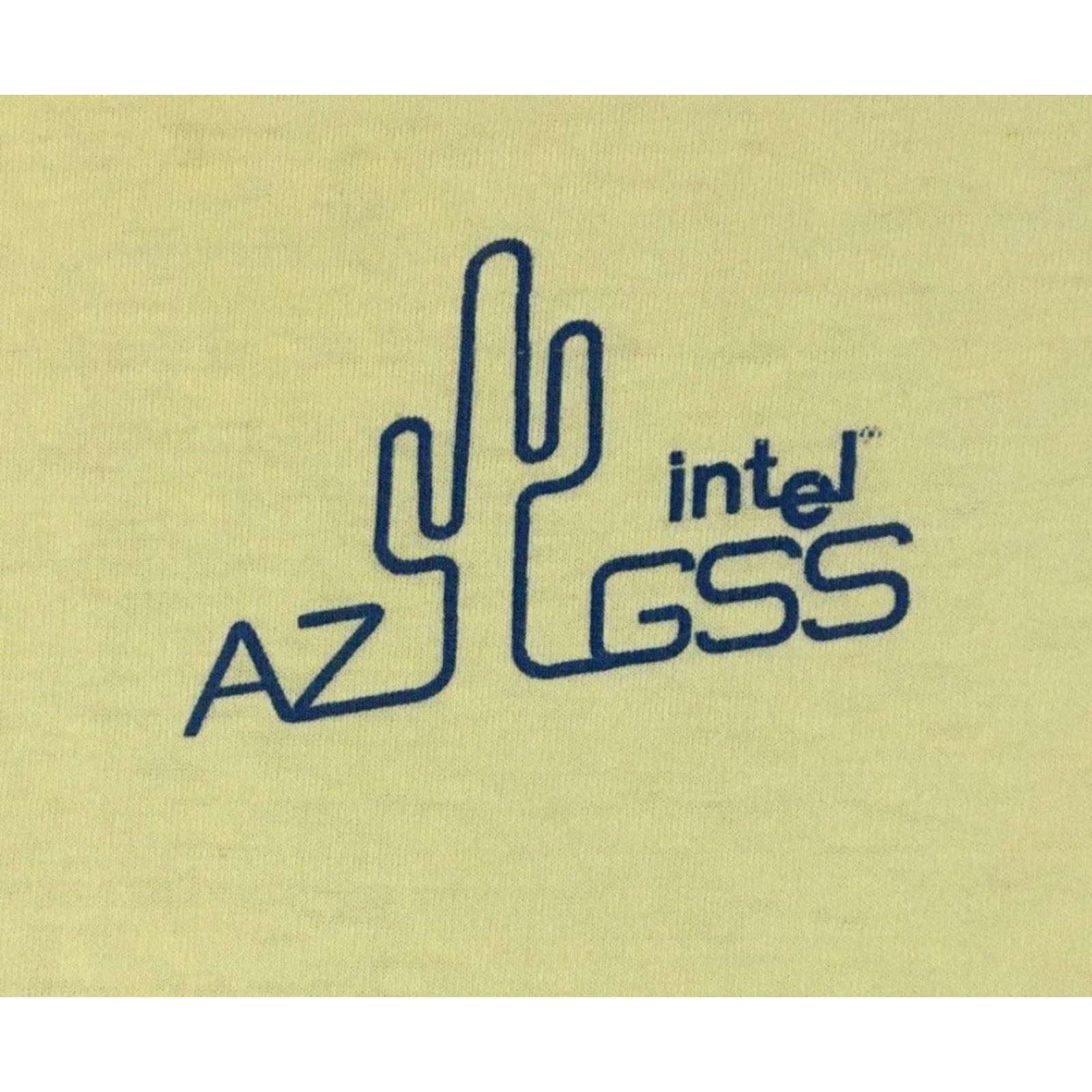 Vintage VINTAGE Intel Arizona Yellow Shirt M L 80s 90s Grunge California USA HP Punk Rock Tech T-Shirt Mens Size US M / EU 48-50 / 2 - 2 Thumbnail
