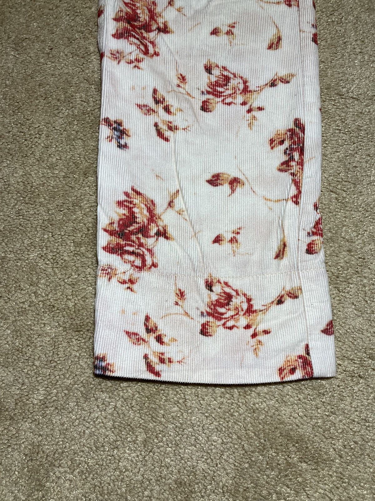 Ann Demeulemeester SS14 Ann Demeulemeester Floral Corduroy Jeans Pants XXS 2014 Size US 30 / EU 46 - 3 Thumbnail