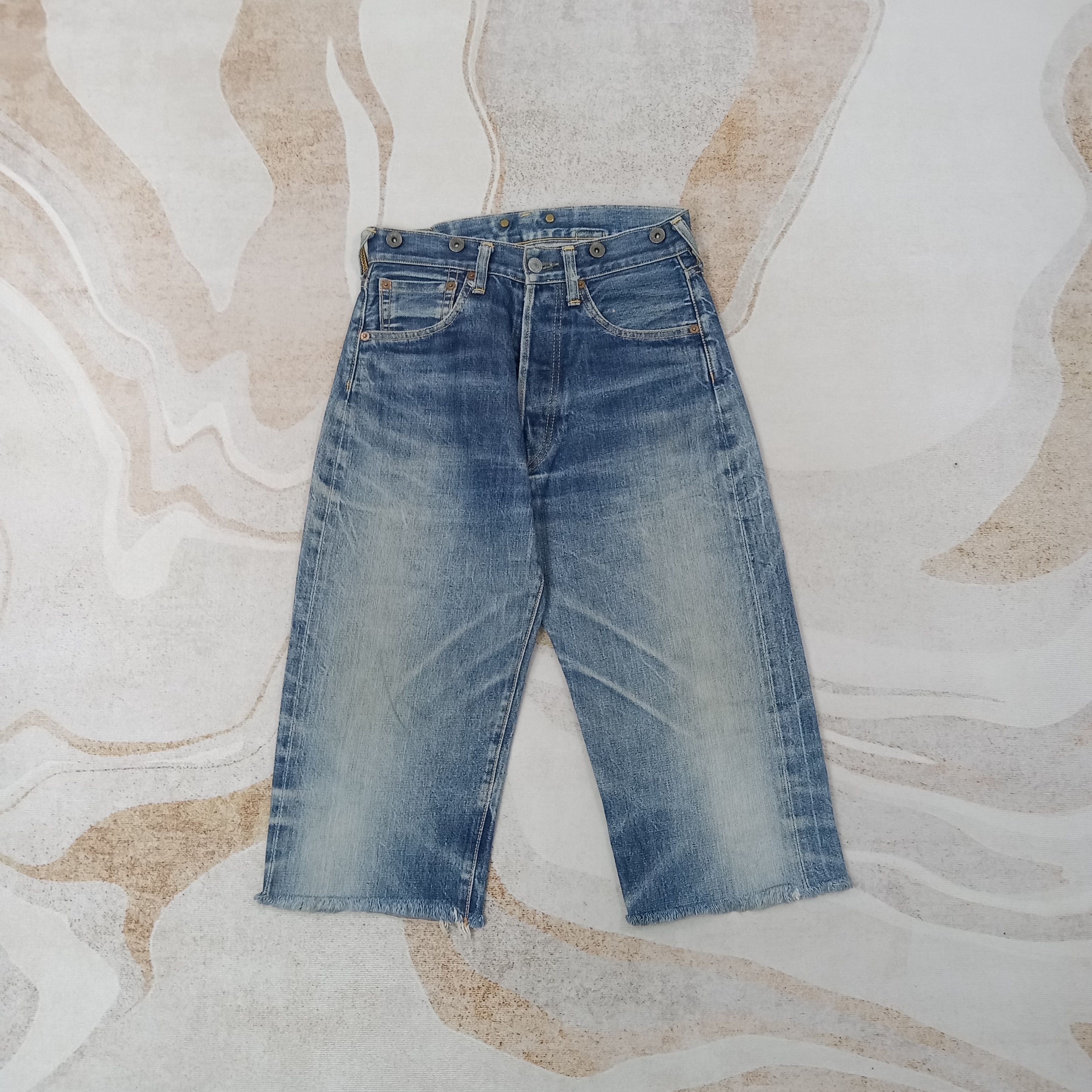 Evisu Evisu Japanese Selvedge 3 Quarters Denim Jeans C258N14 Size US 27 - 5 Thumbnail