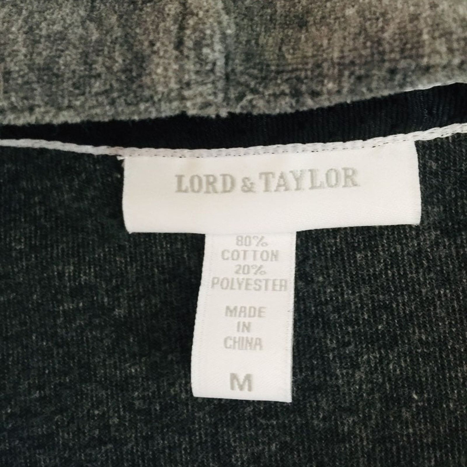 Lord & Taylor Lord and Taylor Hooded jacket Gray Velvet Zip Front Womens L Size M / US 6-8 / IT 42-44 - 2 Thumbnail