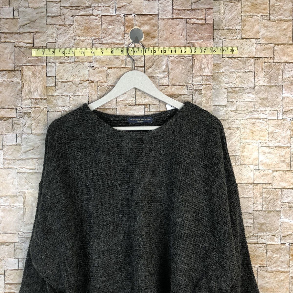 Homespun Knitwear × Japanese Brand Honey Suckle Rose Grey Knitwear #A1063 Size M / US 6-8 / IT 42-44 - 2 Thumbnail