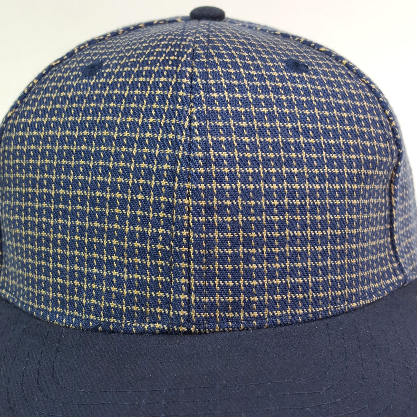 Vintage Vintage Blue Plaid Wool Adjustable Snapback Hat Baseball Cap Sports Size ONE SIZE - 4 Thumbnail