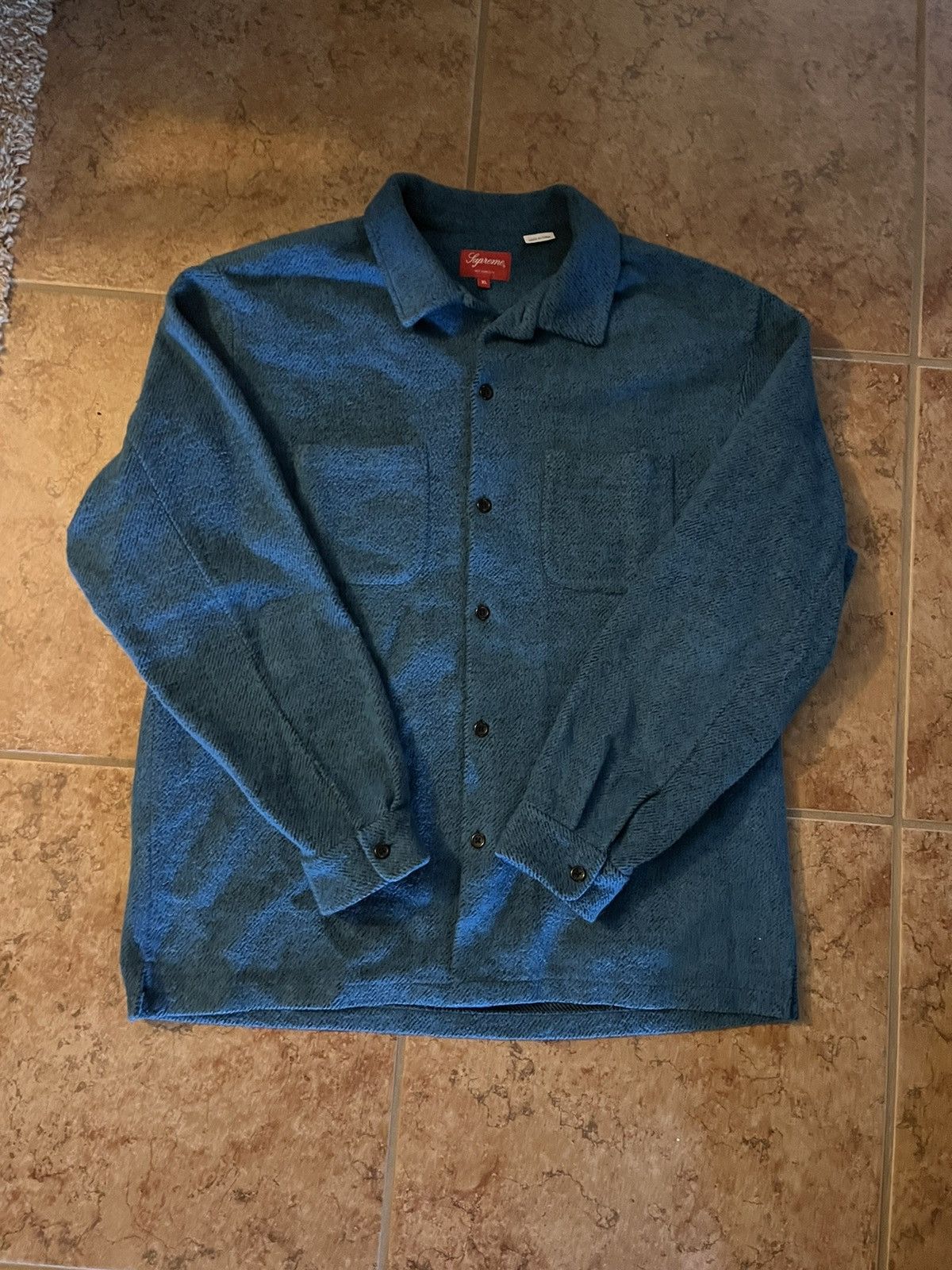 Supreme supreme brushed twill flannel | Grailed