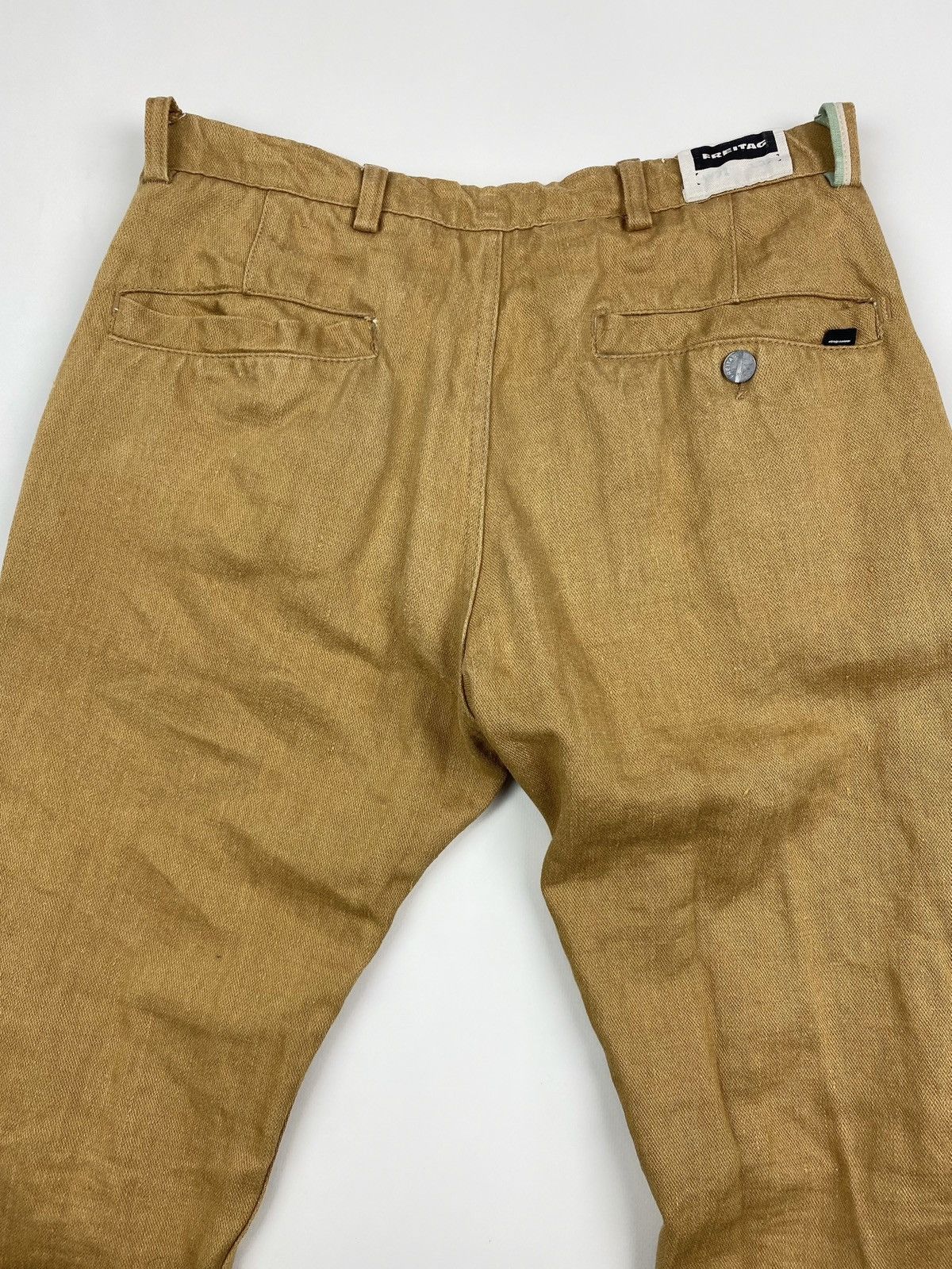 Freitag Freitag E550-33 Male Ochre Linen Work Pants Size US 30 / EU 46 - 7 Thumbnail