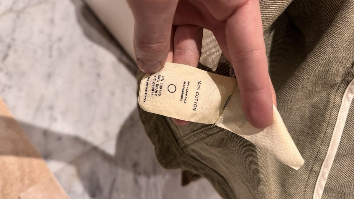 Fear of God Fog Green denim paint jacket Size US M / EU 48-50 / 2 - 6 Thumbnail