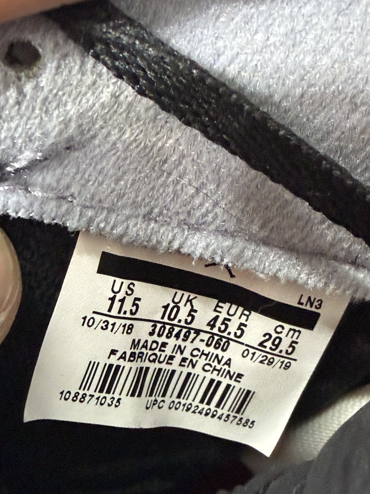 Jordan Brand Air Jordan 4 Bred Size 11.5 (2019) Size US 11.5 / EU 44-45 - 10 Thumbnail