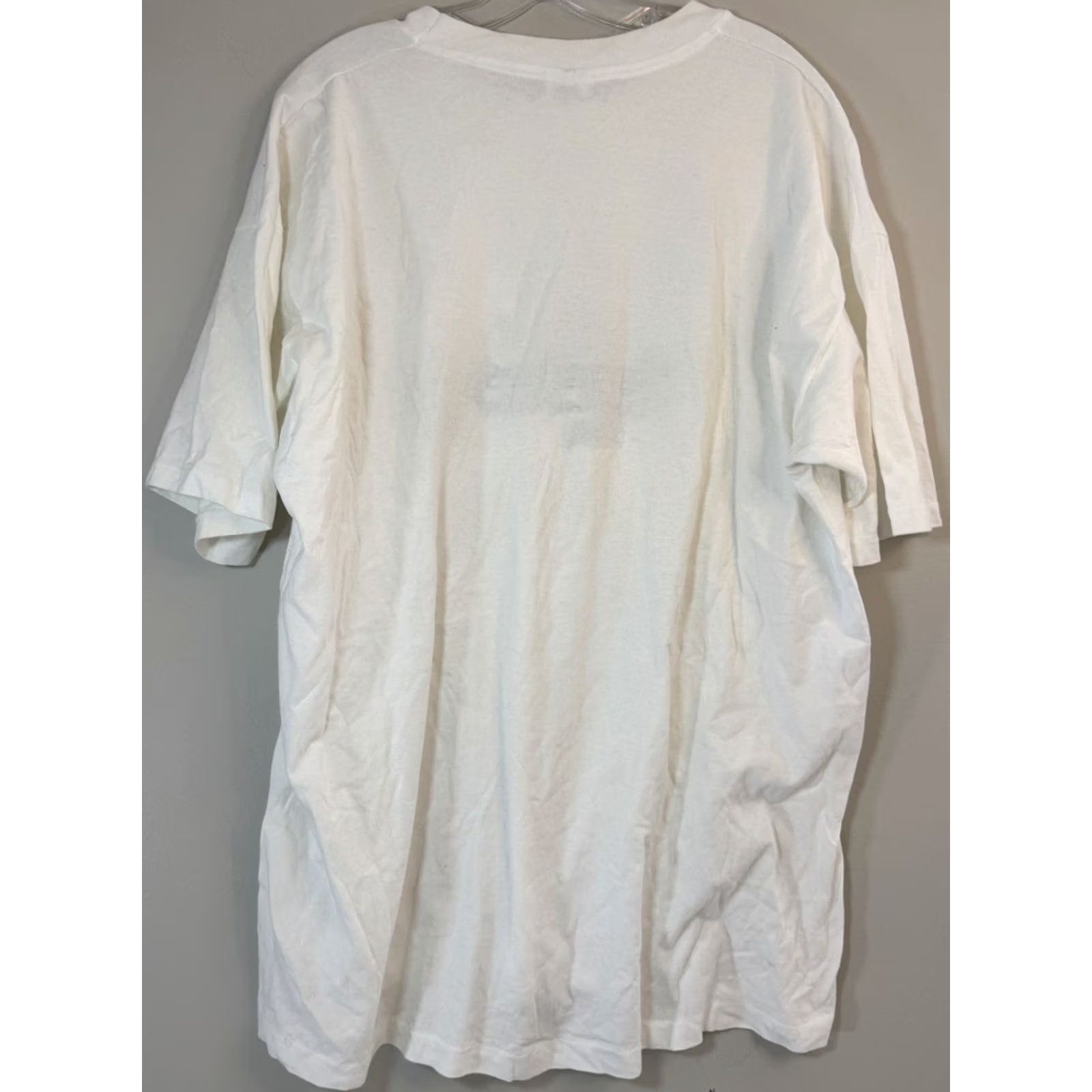 Anvil Sea World Manatees Vintage Solid 90s Crew Neck Shirt Mens 2XL White Size US XXL / EU 58 / 5 - 6 Thumbnail