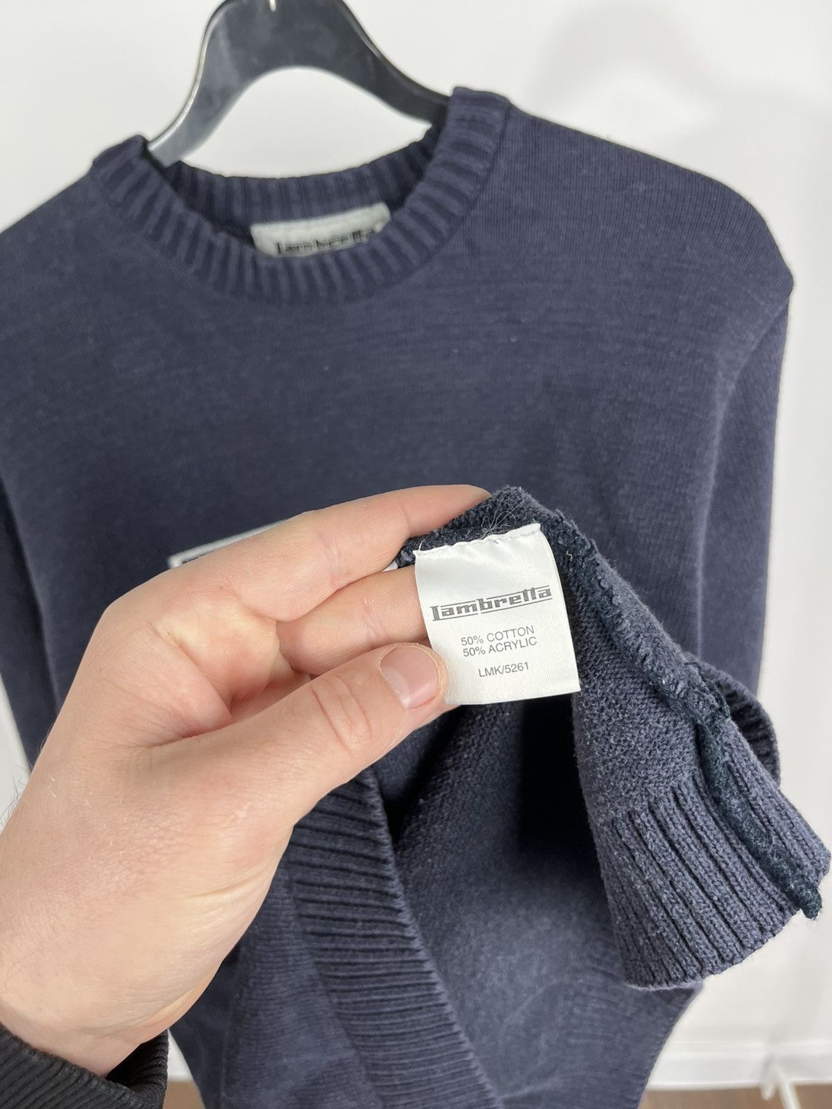 Lambretta Lambretta Union Jack Logo Knit Sweater Navy Mod Scooter M Size US M / EU 48-50 / 2 - 7 Thumbnail