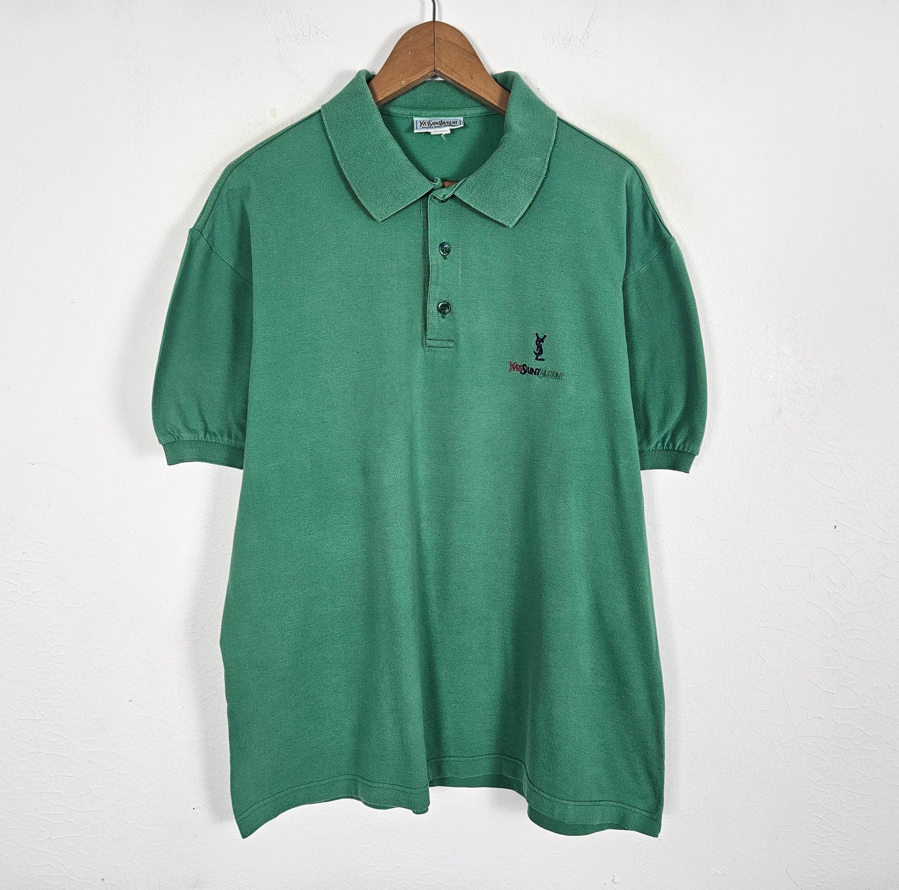 Designer × Vintage × Yves Saint Laurent Vintage Yves Saint Laurent Ysl tricots pour homme Polo shirt Size US L / EU 52-54 / 3 - 2 Thumbnail