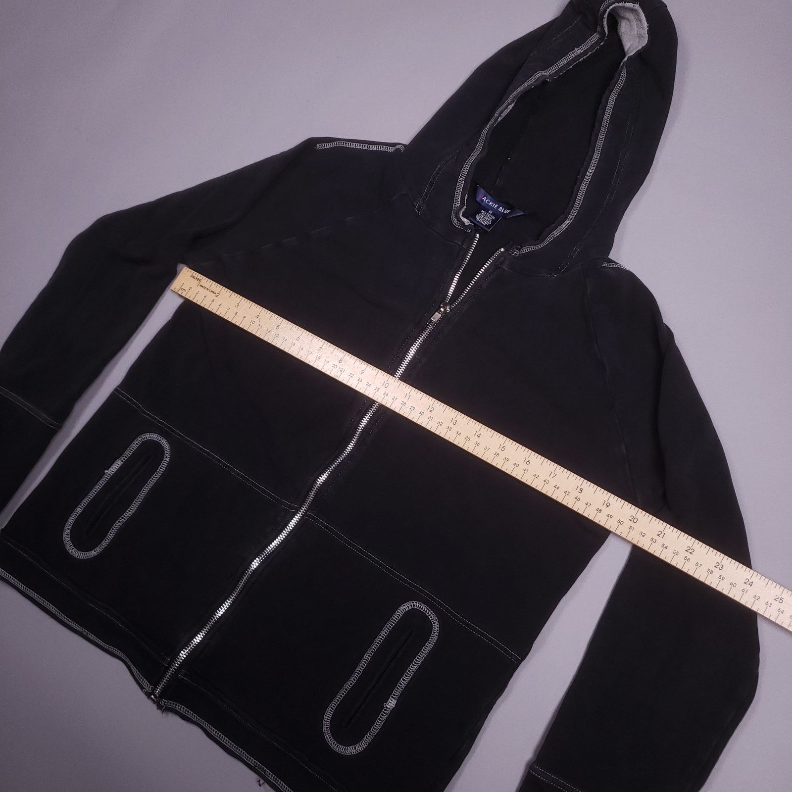Vintage Vintage y2k Jackie Blue Womens zip-up hoodie Size M / US 6-8 / IT 42-44 - 7 Thumbnail