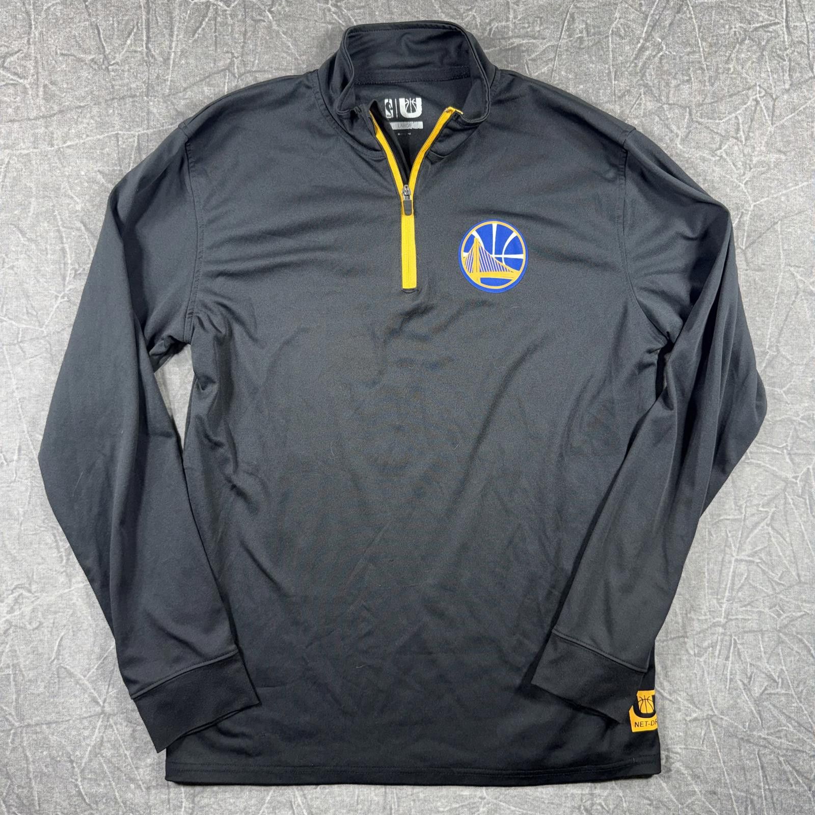 Other Golden State Warriors Jacket Men's L Black 1/4 zip pullover Size US L / EU 52-54 / 3 - 2 Thumbnail
