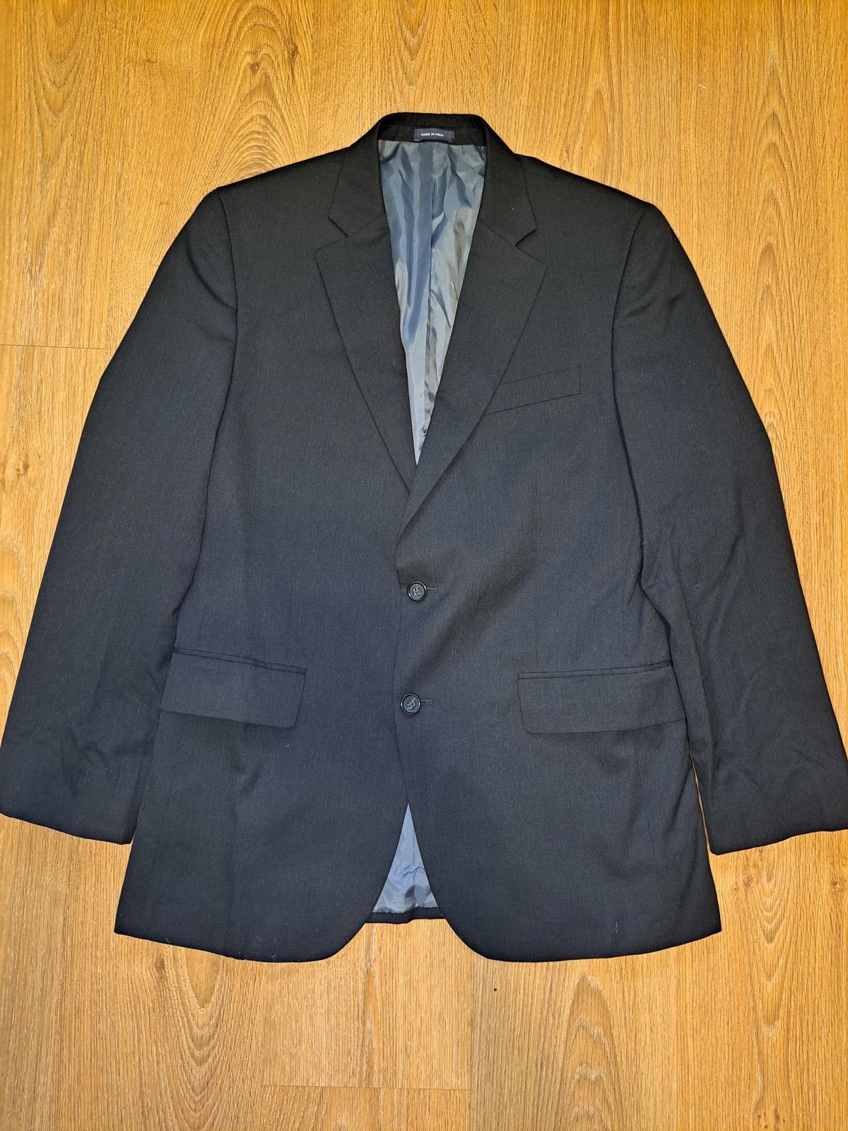 Stafford Stafford Suit Jacket Mens 38R Black Wool Blazer Sport Coat Size 38R - 1 Thumbnail