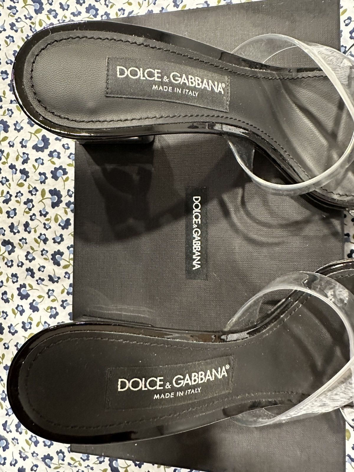 Dolce & Gabbana Dolce and Gabbana Black Clear Sandals EURO Size 39.5 US 9.5 Size US 9.5 / IT 39.5 - 12 Thumbnail
