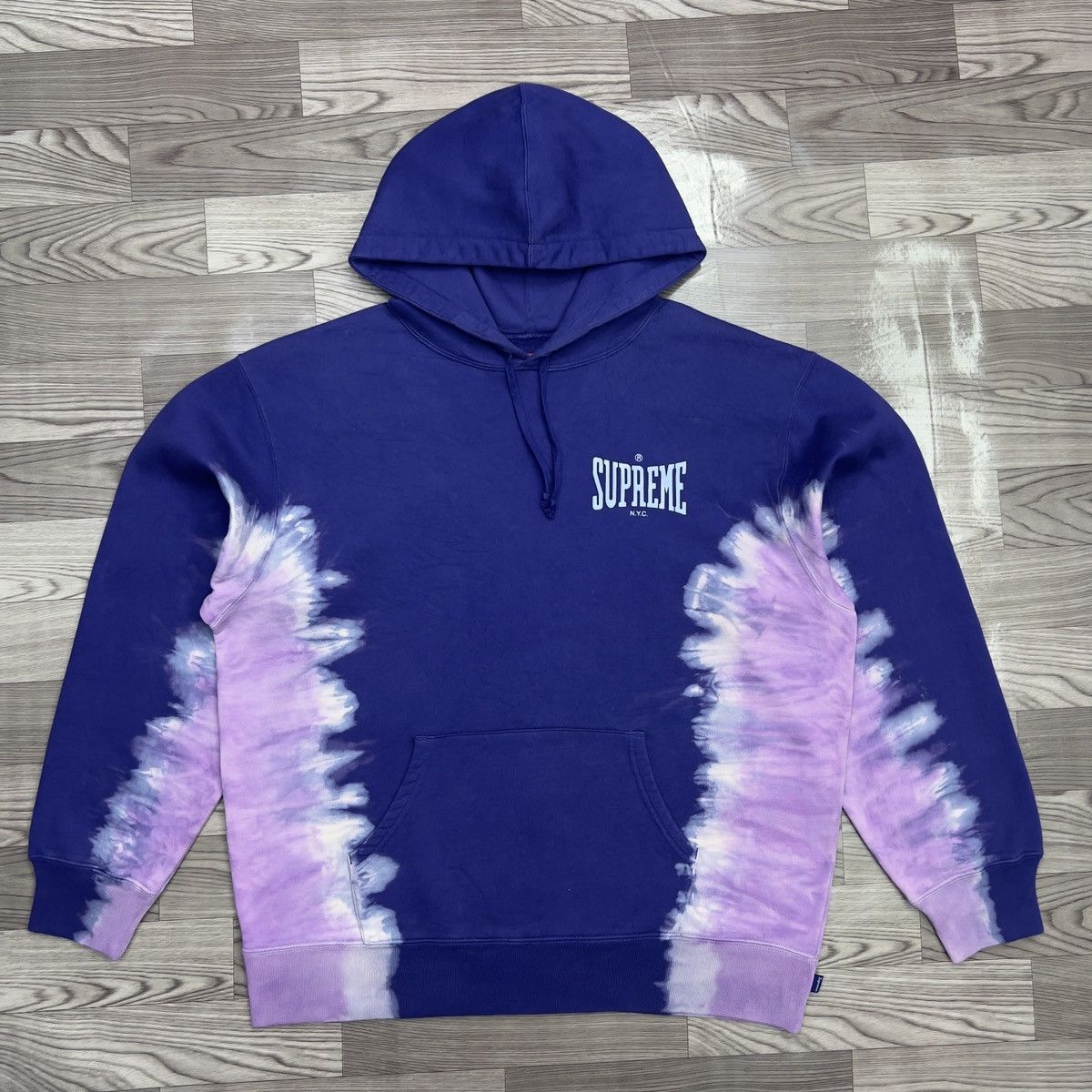 Supreme Supreme Bleached Hooded Sweatshirt Size US L / EU 52-54 / 3 - 1 Thumbnail