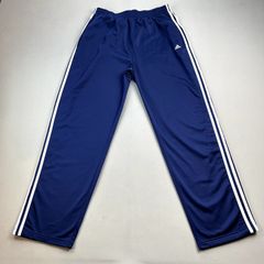 Vintage Adidas Pants Mens XL Blue Track Athletic 90s