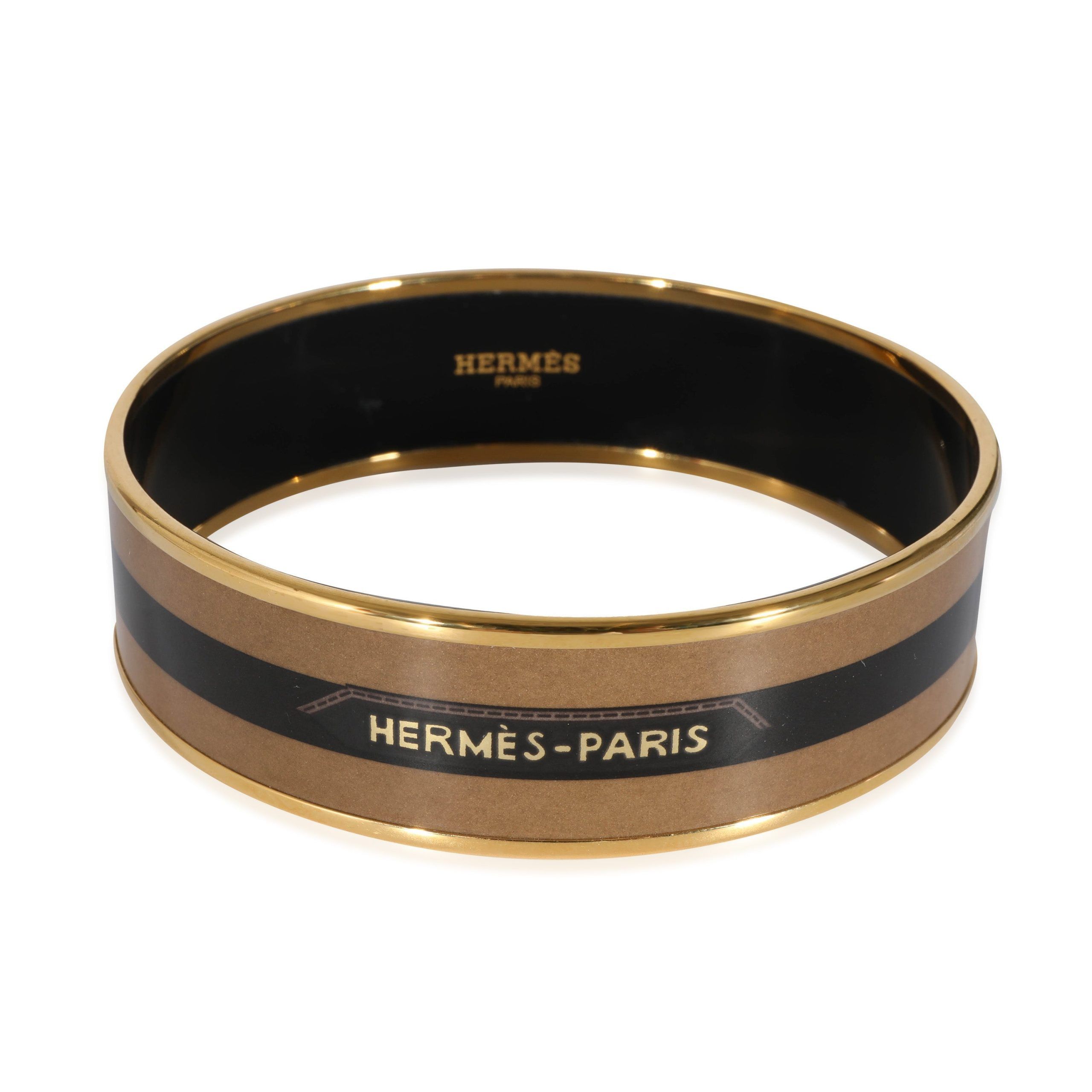 Hermes Hermès Wide Enamel Bracelet With Belt Buckle Design Size ONE SIZE - 1 Thumbnail