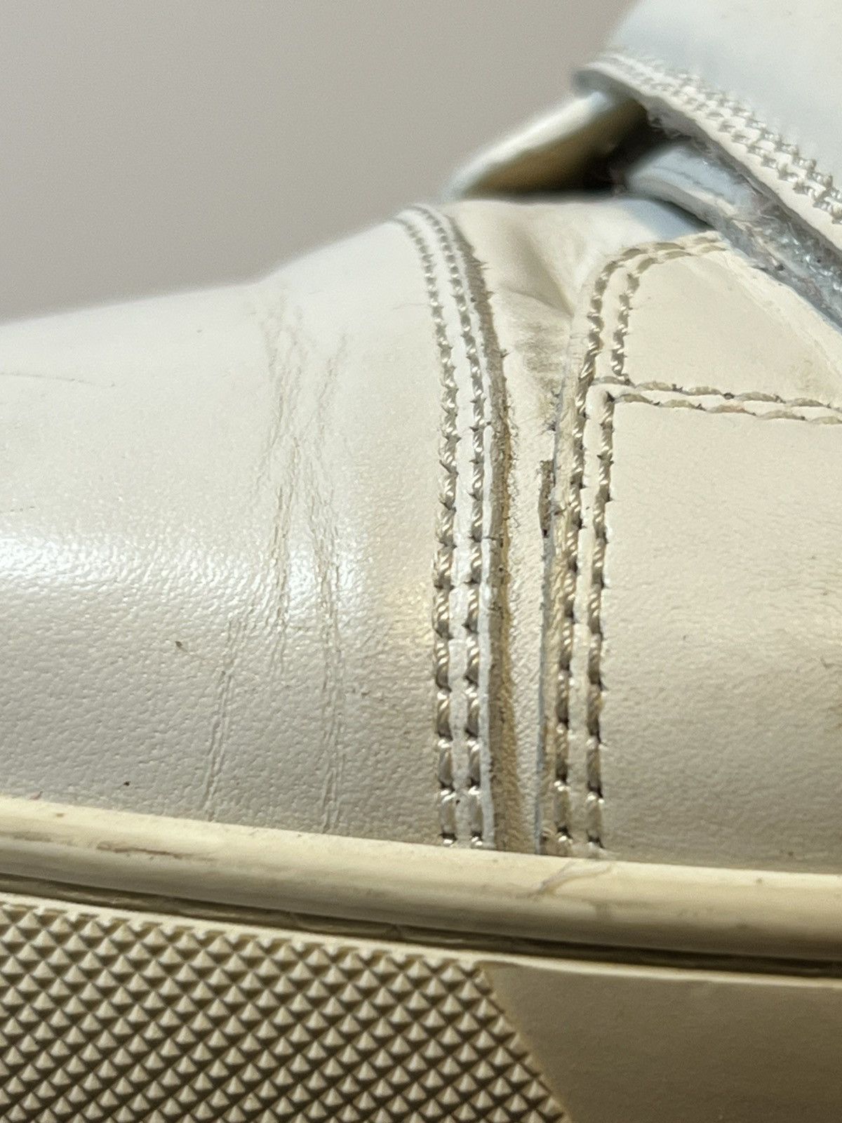 Christian Louboutin Kiddo Donna Flat Calf Leather White Strap Trainer Sneaker Size US 13 / EU 46 - 8 Thumbnail
