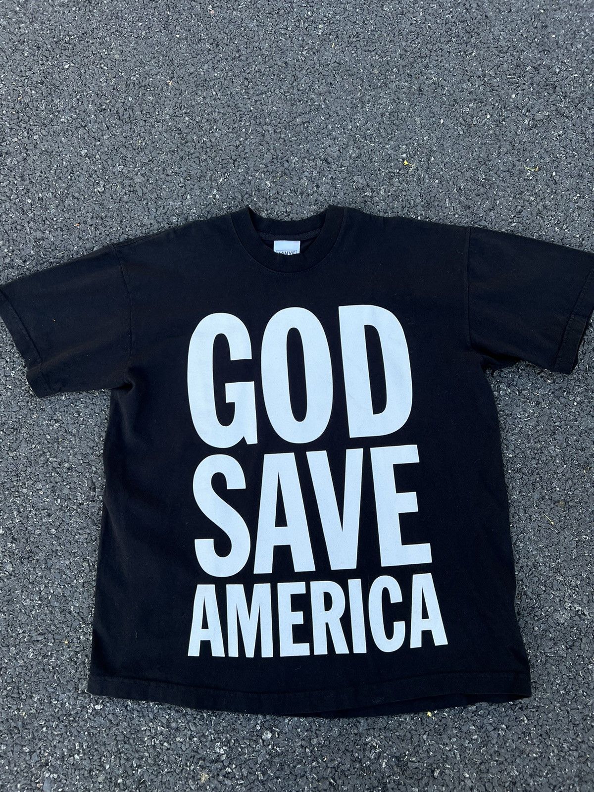 Pre-owned Kanye West X Yeezy Season Yzy 2020 God Save America T Shirt In Black