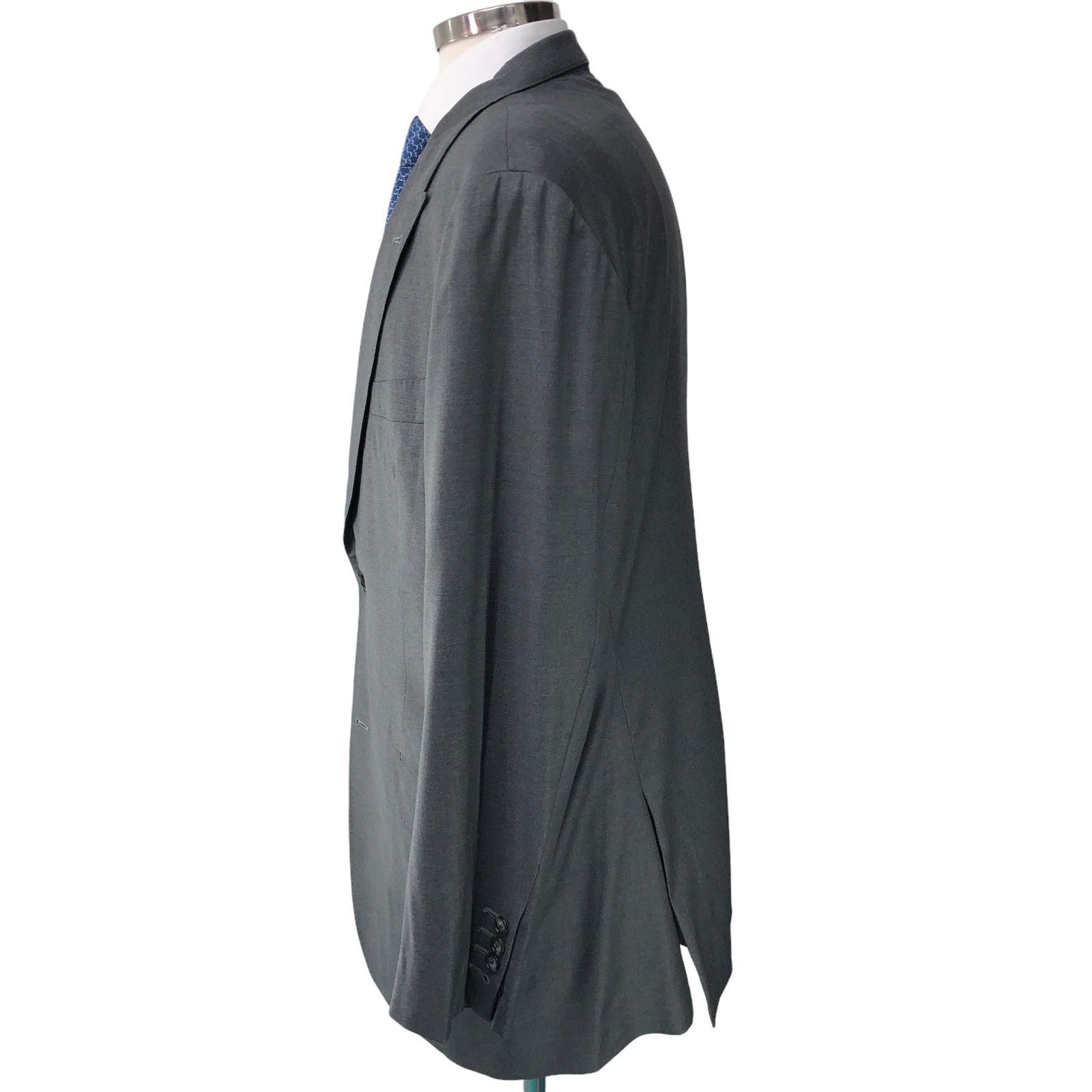 Other Elevee Mens Size 44L Bespoke Sport Coat Blazer Jacket Gray Size 44L - 5 Thumbnail