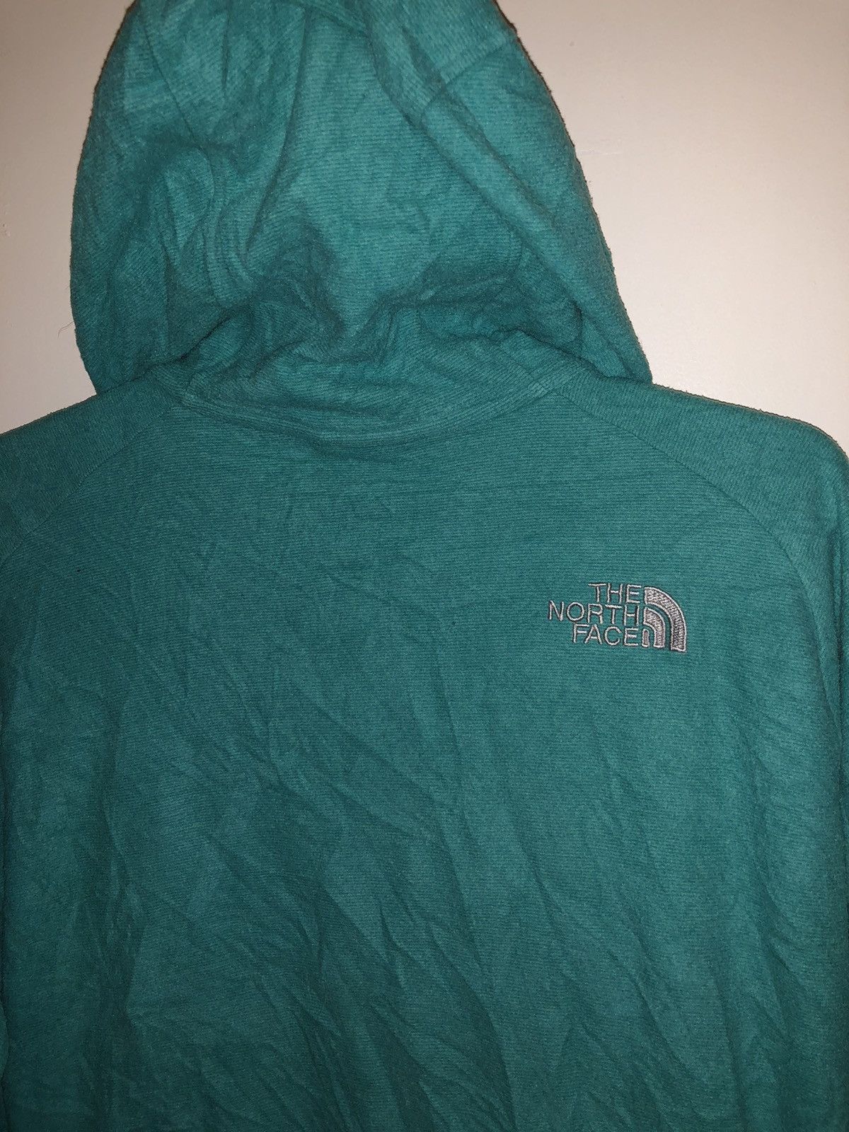 The North Face × Vintage Vintage Teal The North Face Fleece Hooded Jacket Size M / US 6-8 / IT 42-44 - 8 Thumbnail