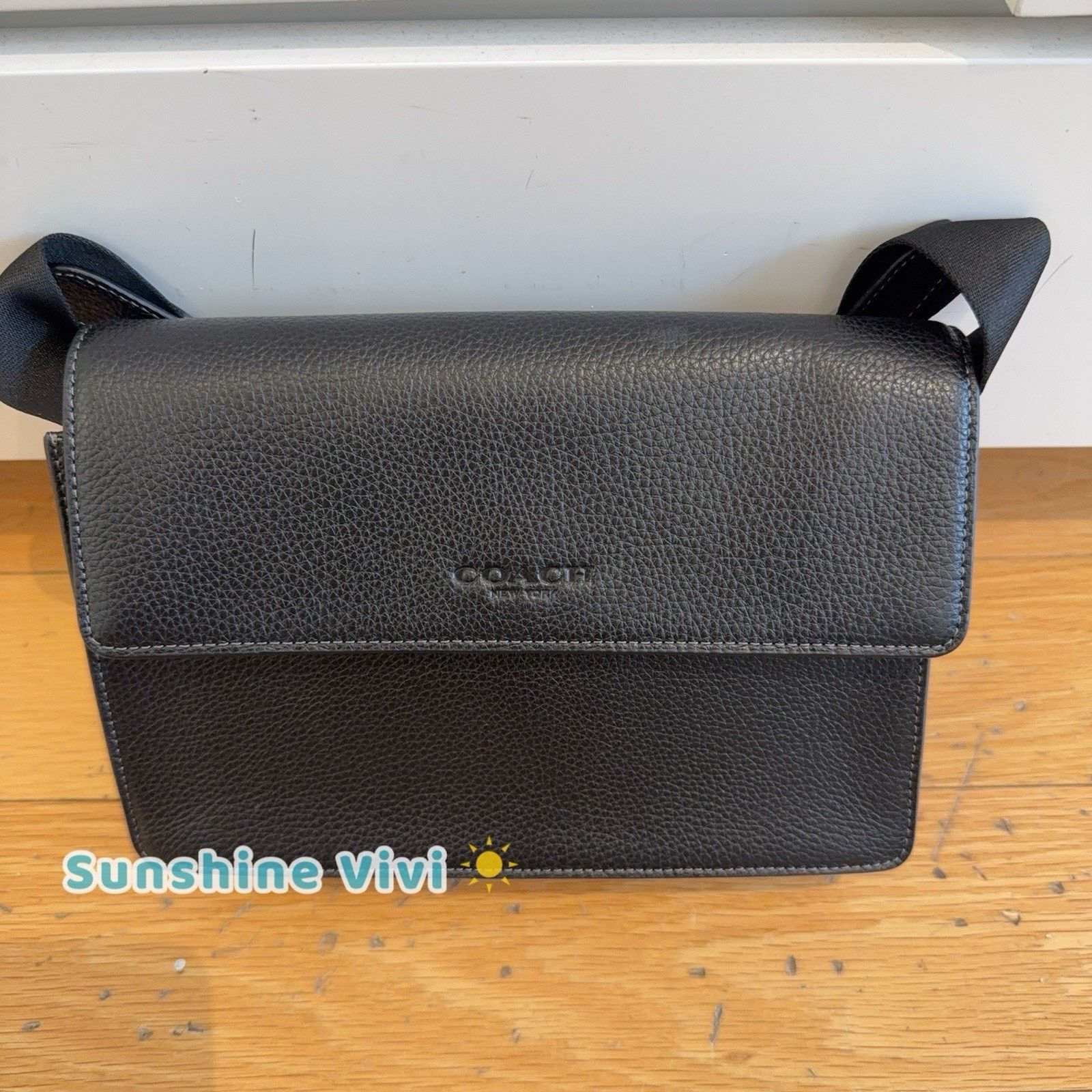 Coach NWT Coach Turner Flap Crossbody Bag Black leather CCQ52 Size ONE SIZE - 2 Thumbnail