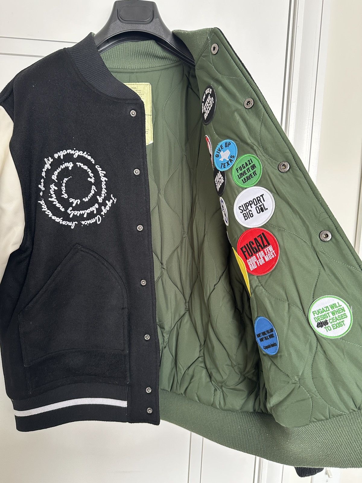Fugazi "VEBLEN" REVERSIBLE VARSITY JACKET Size US L / EU 52-54 / 3 - 4 Thumbnail