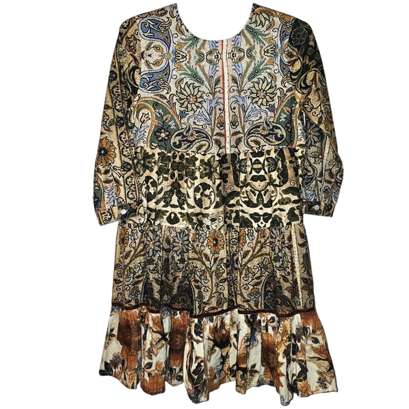 Anthropologie New Anthropologie Ro's Garden Rene Mini Dress $185 XS Floral Size XS / US 0-2 / IT 36-38 - 4 Thumbnail
